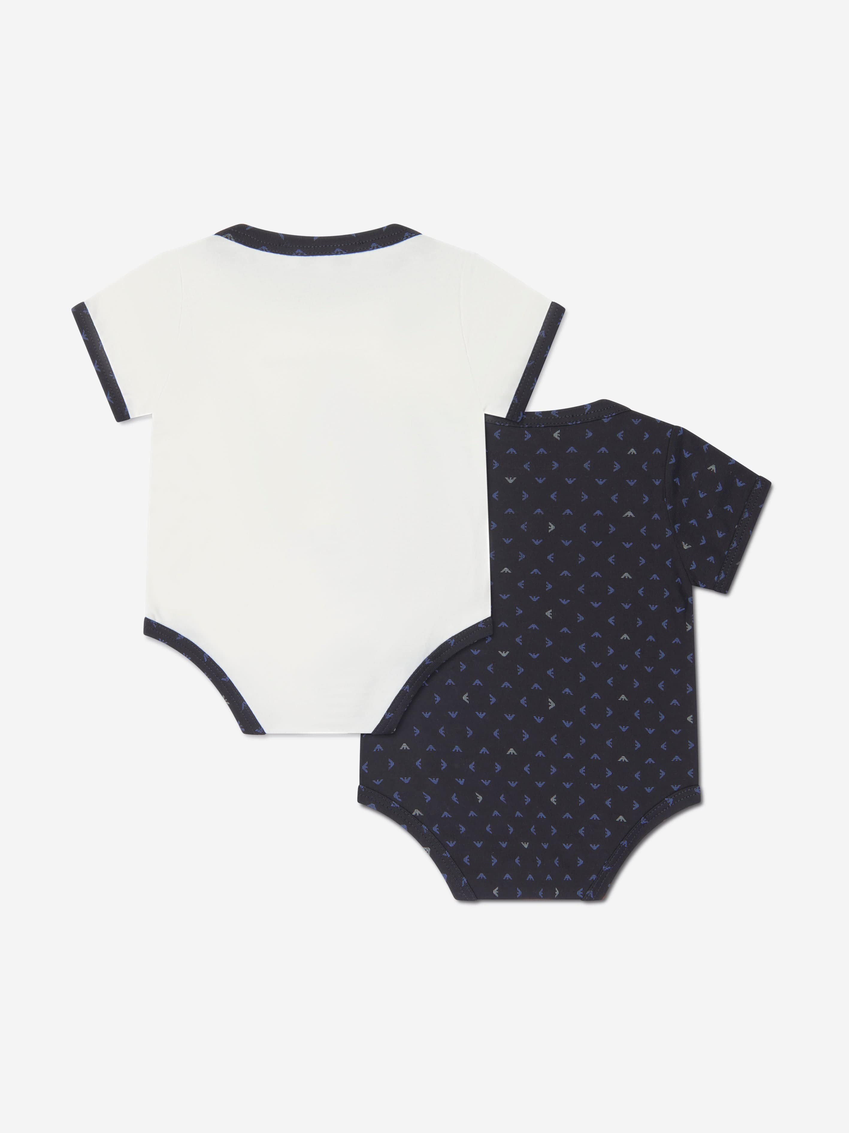 Emporio Armani Baby Boys Bodysuit Gift Set (2 Piece) In Navy