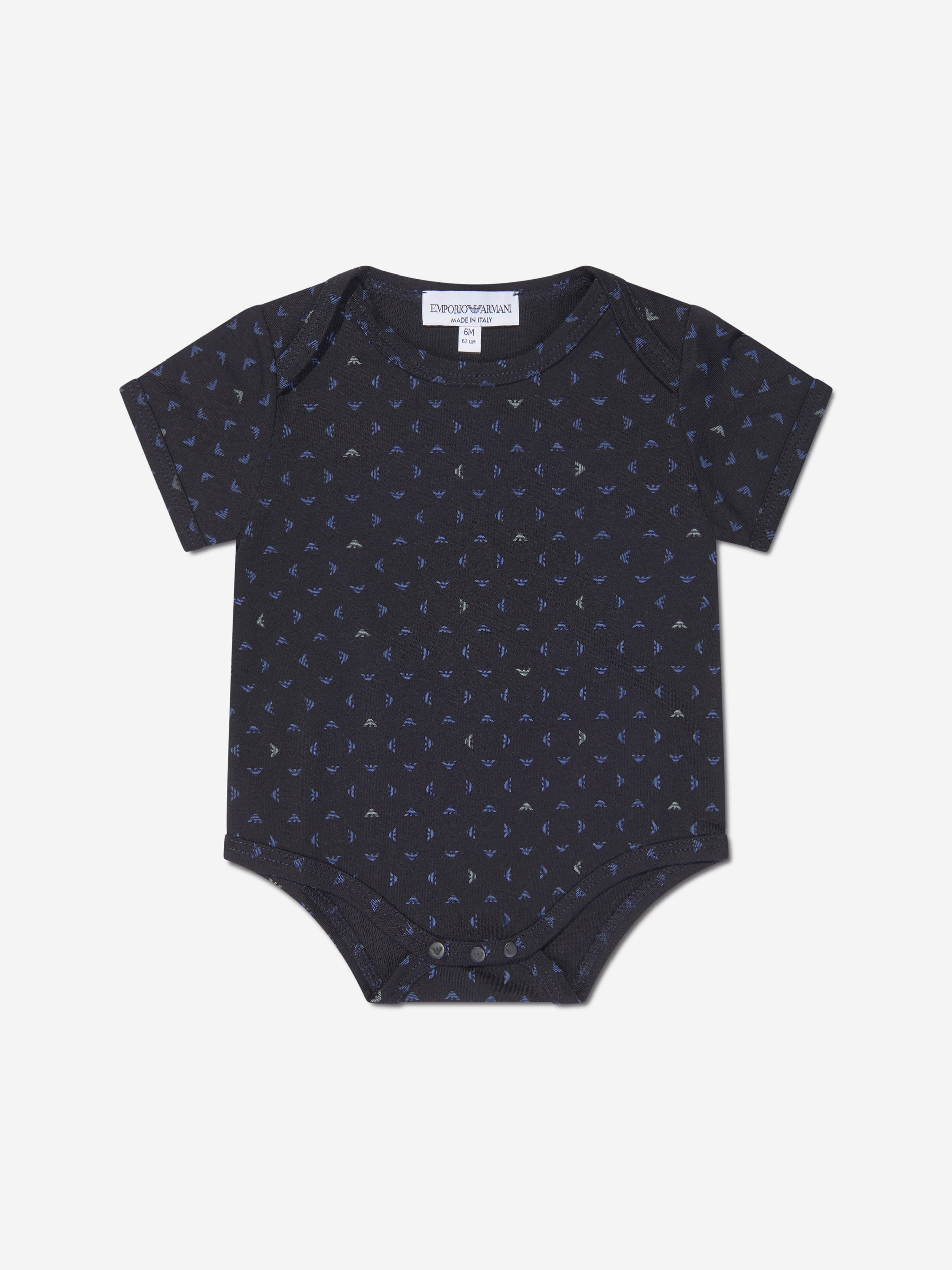 Emporio Armani Baby Boys Bodysuit Gift Set (2 Piece) In Navy