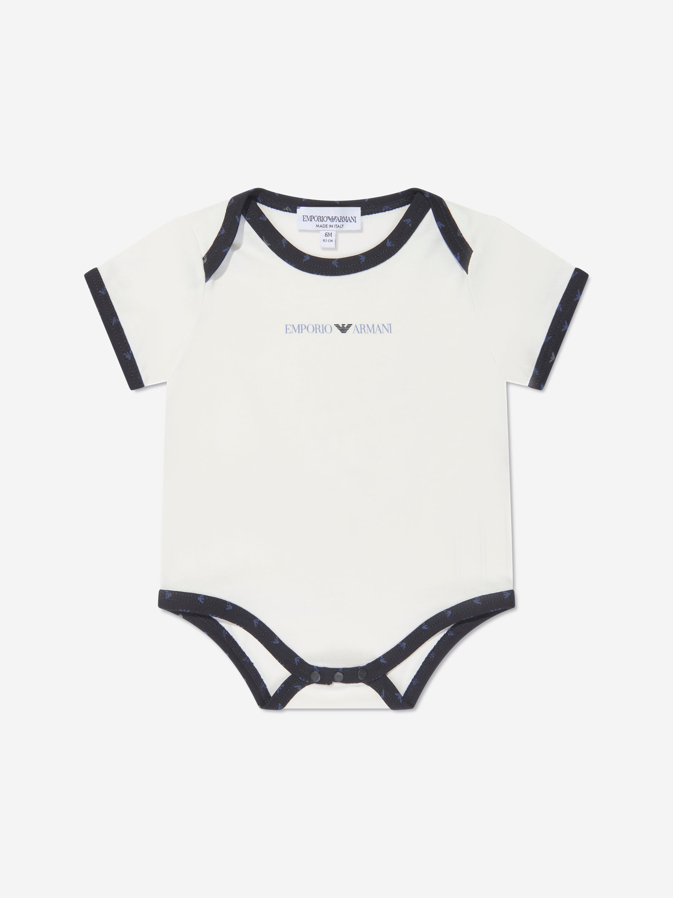 Emporio Armani Baby Boys Bodysuit Gift Set (2 Piece) In Navy