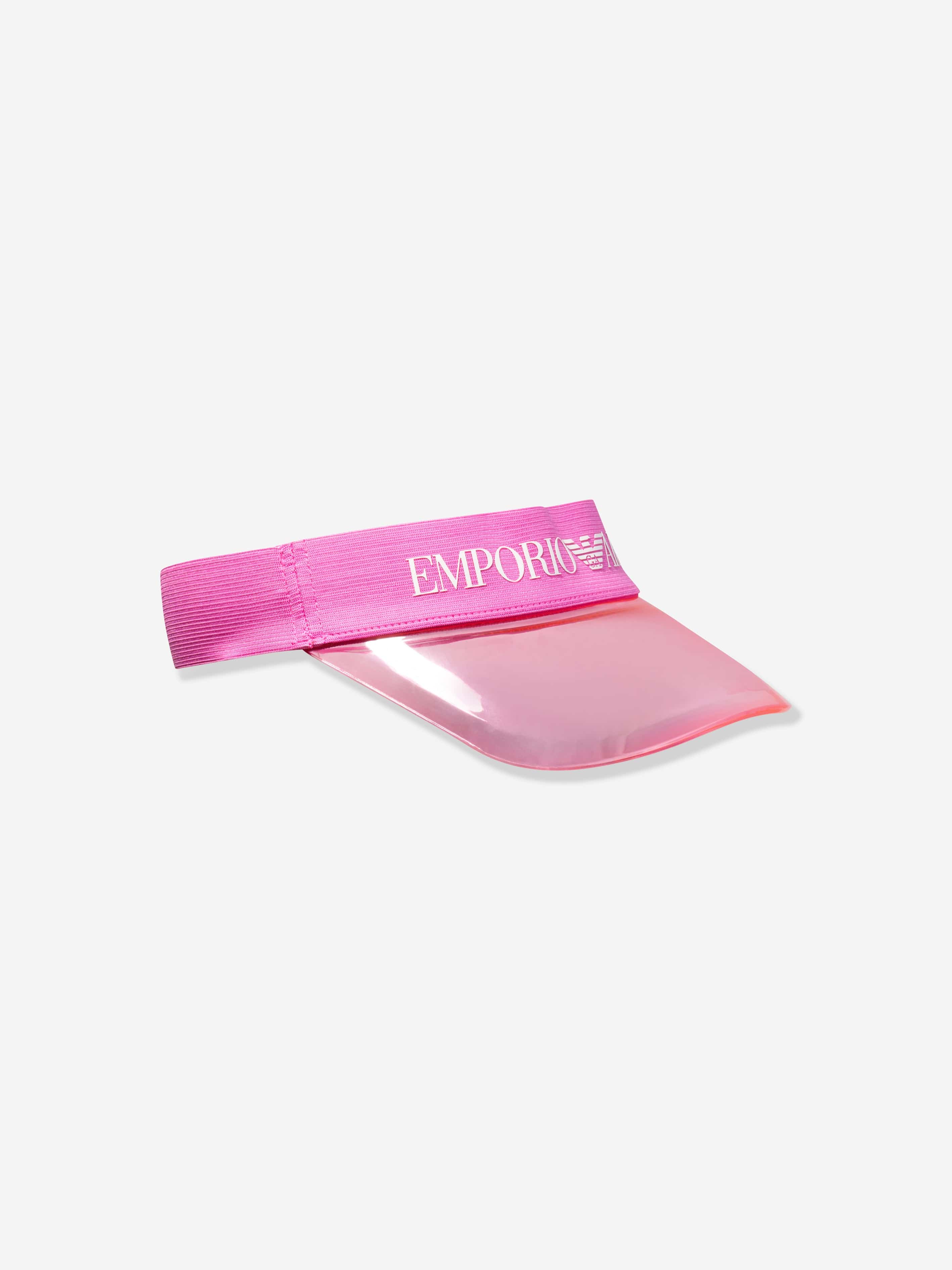 Emporio Armani Girls Logo Sun Visor In Pink