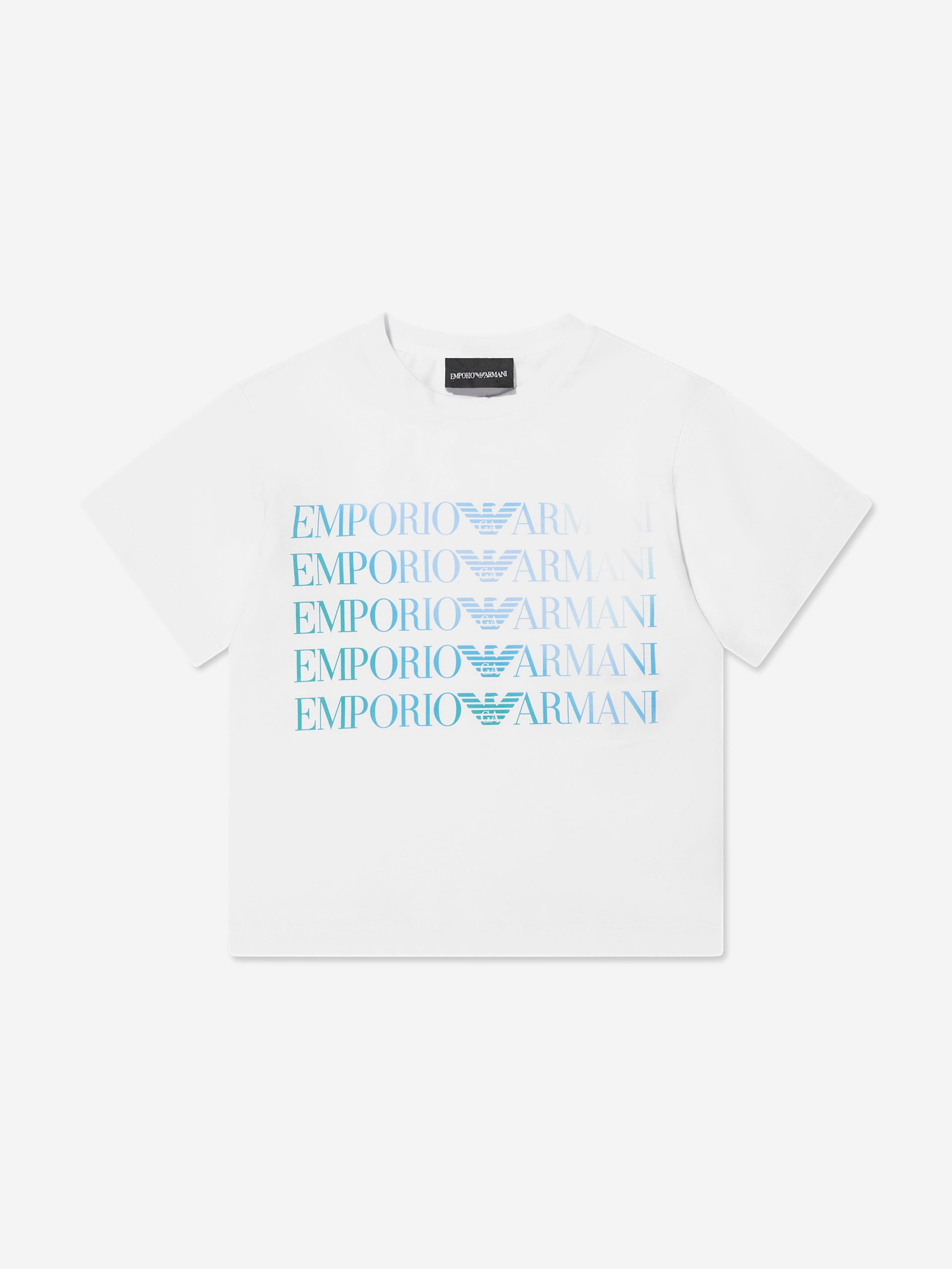 Emporio Armani Boys Logo T-Shirt In White