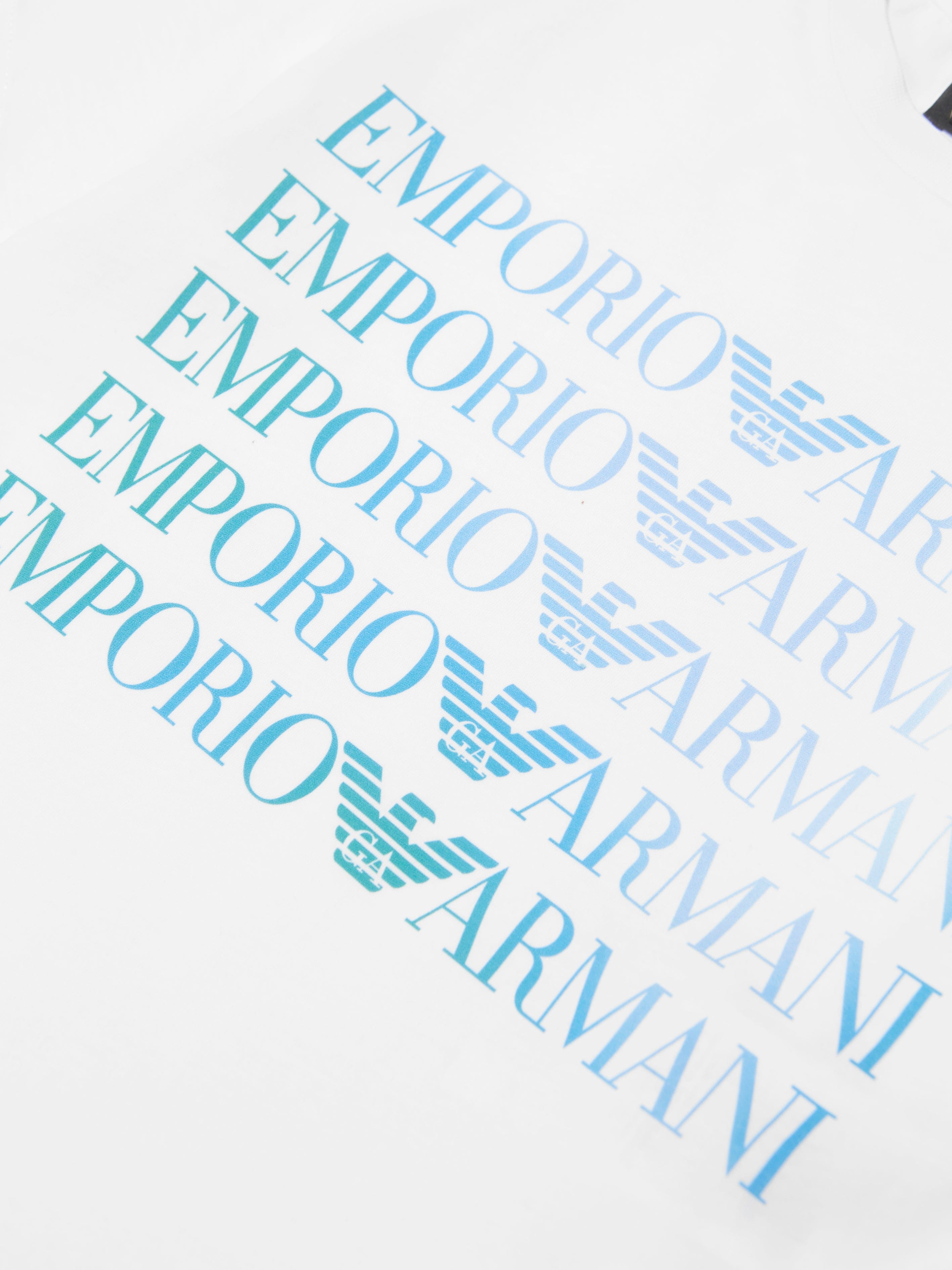 Emporio Armani Boys Logo T-Shirt In White