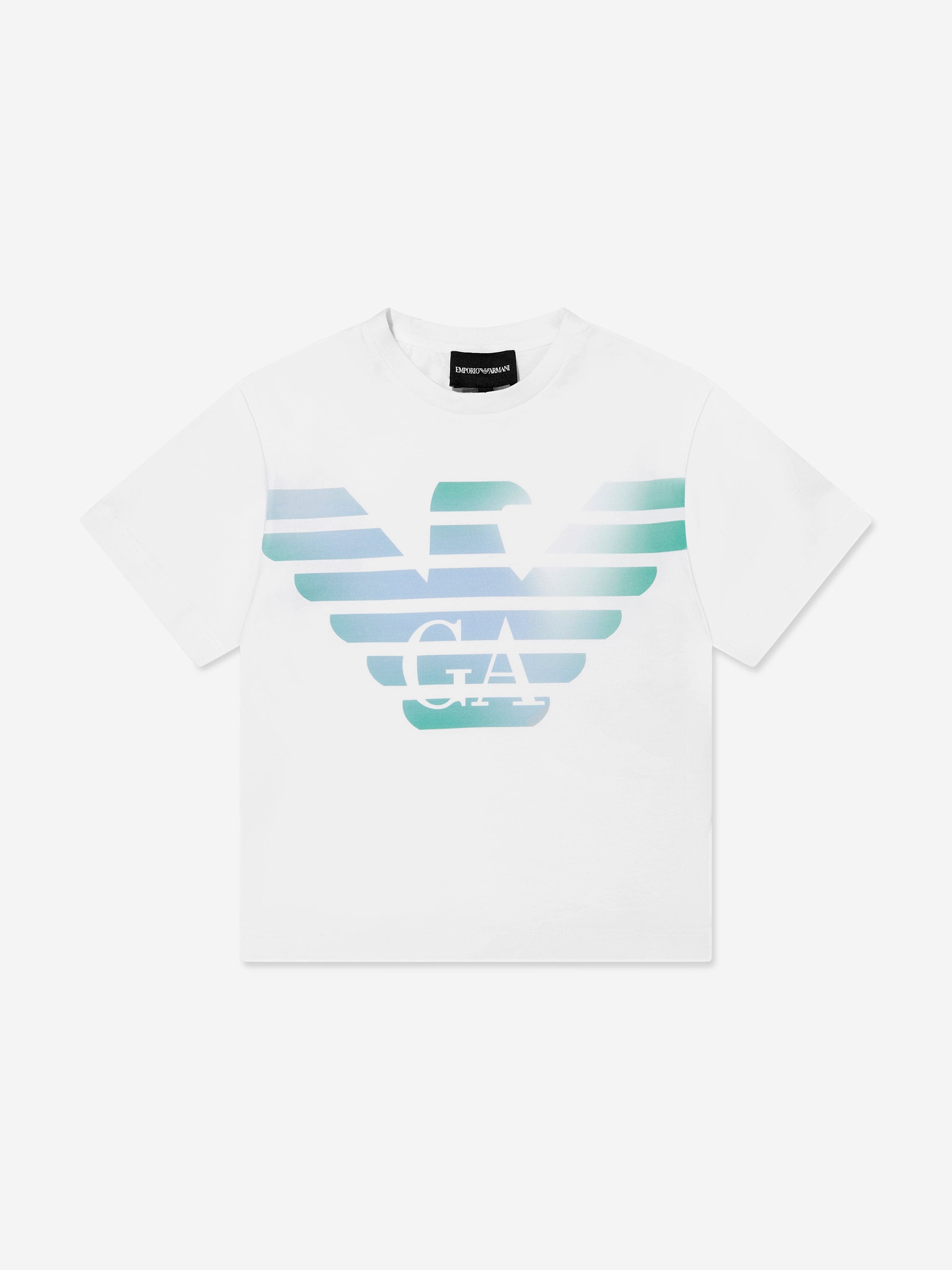 Emporio Armani Boys Logo T-Shirt In White