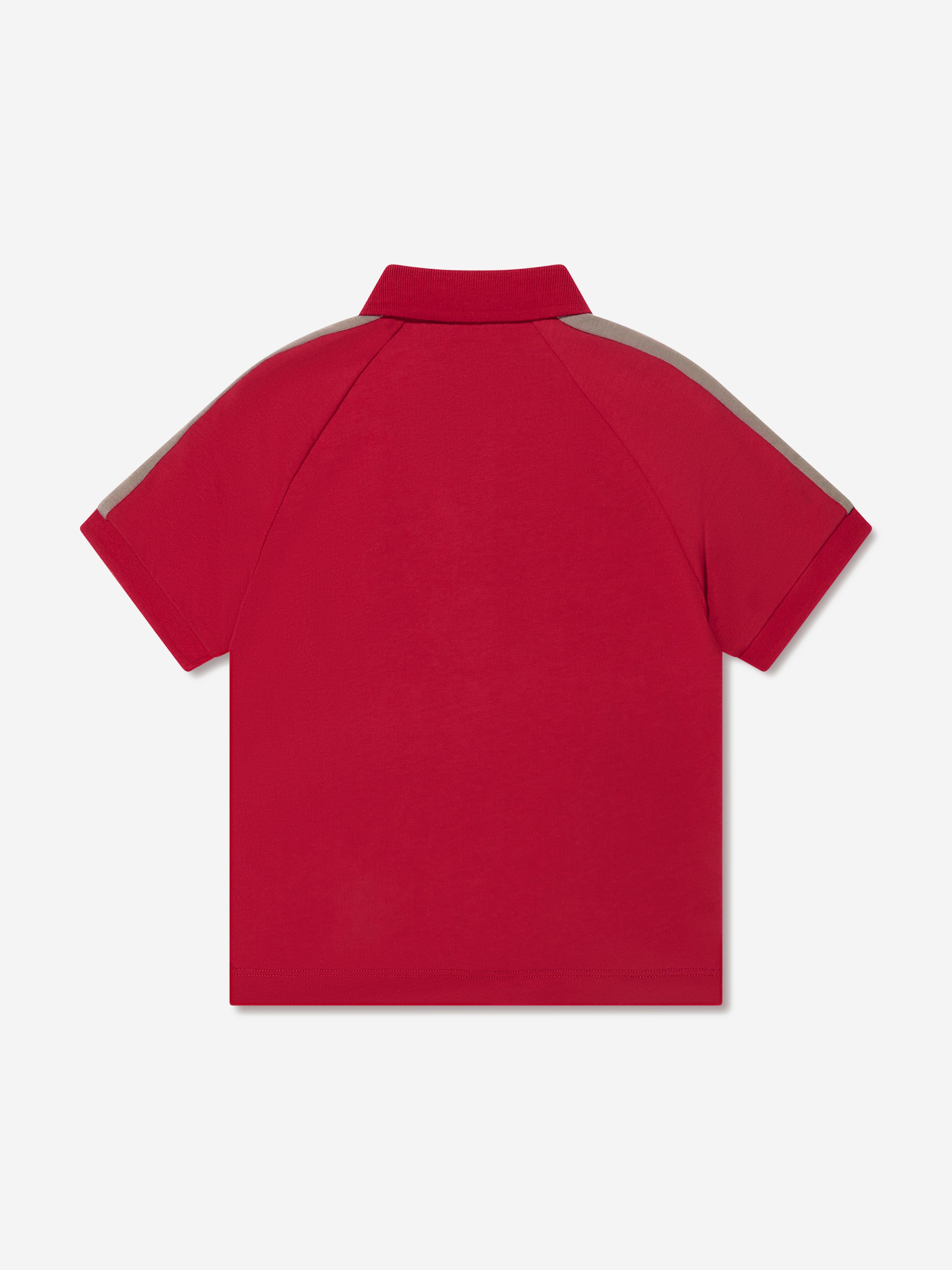 Emporio Armani Boys Logo Polo Shirt In Red