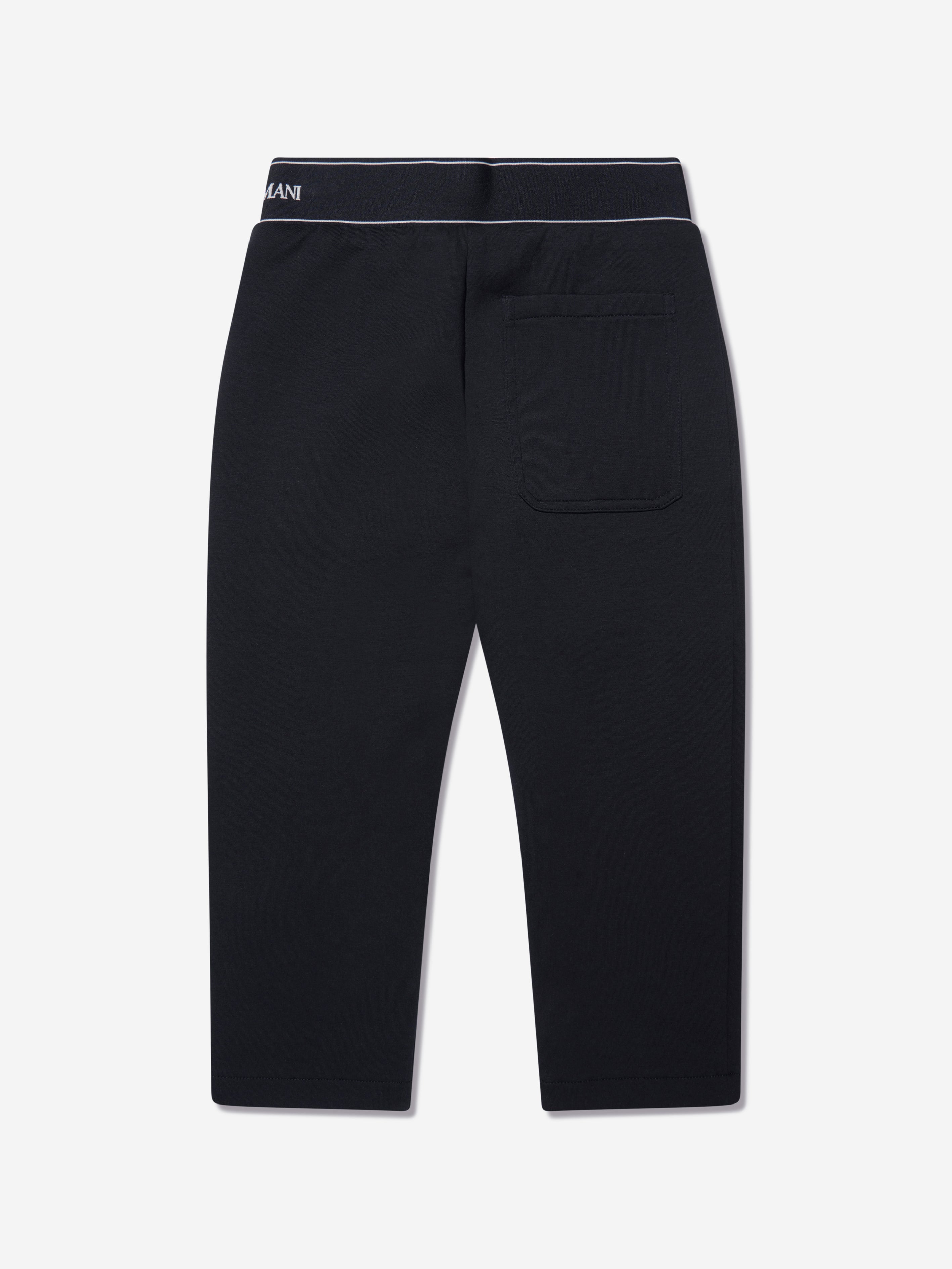 Emporio Armani Boys Logo Joggers In Navy