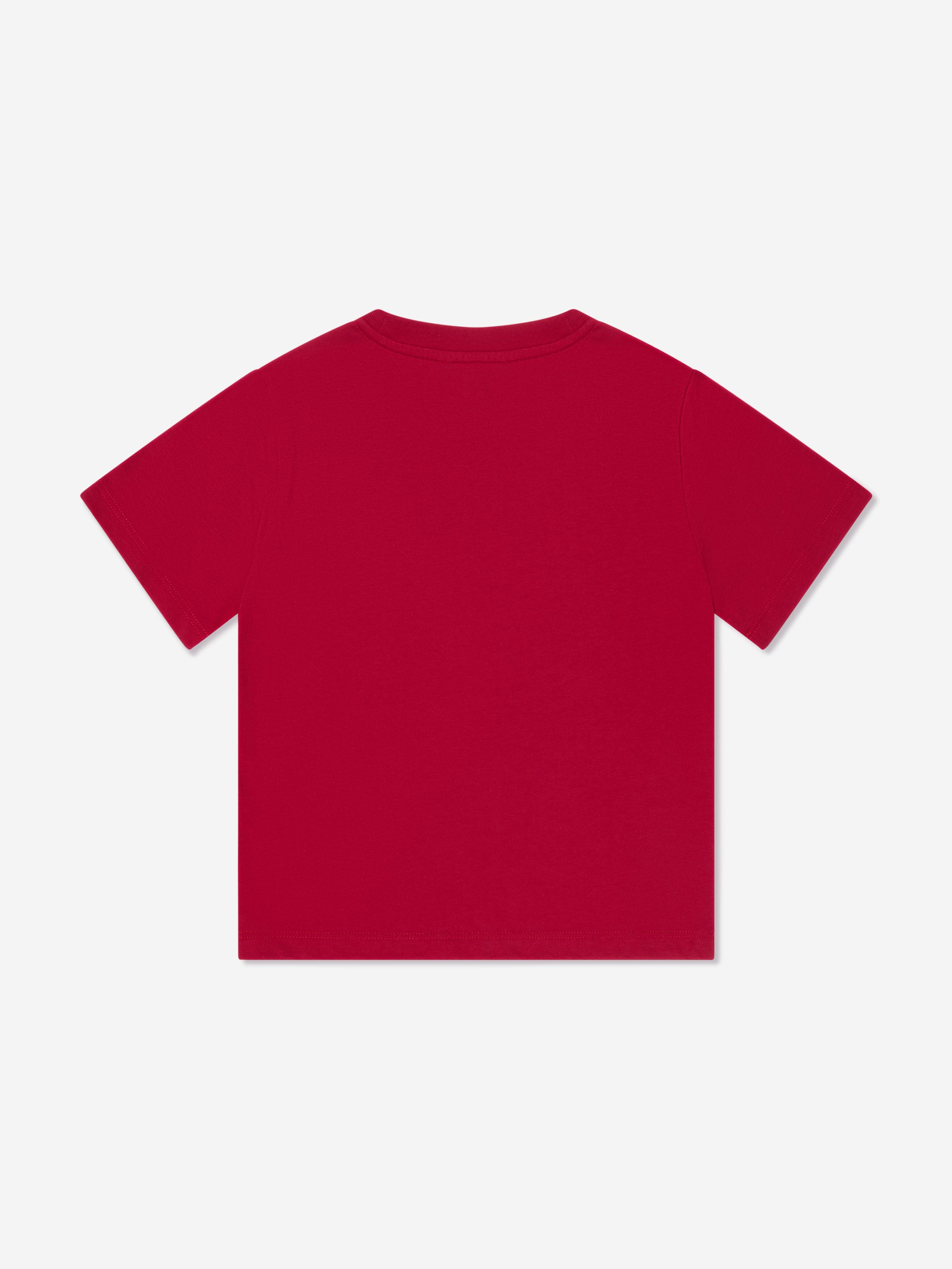 Emporio Armani Boys Logo T-Shirt In Red