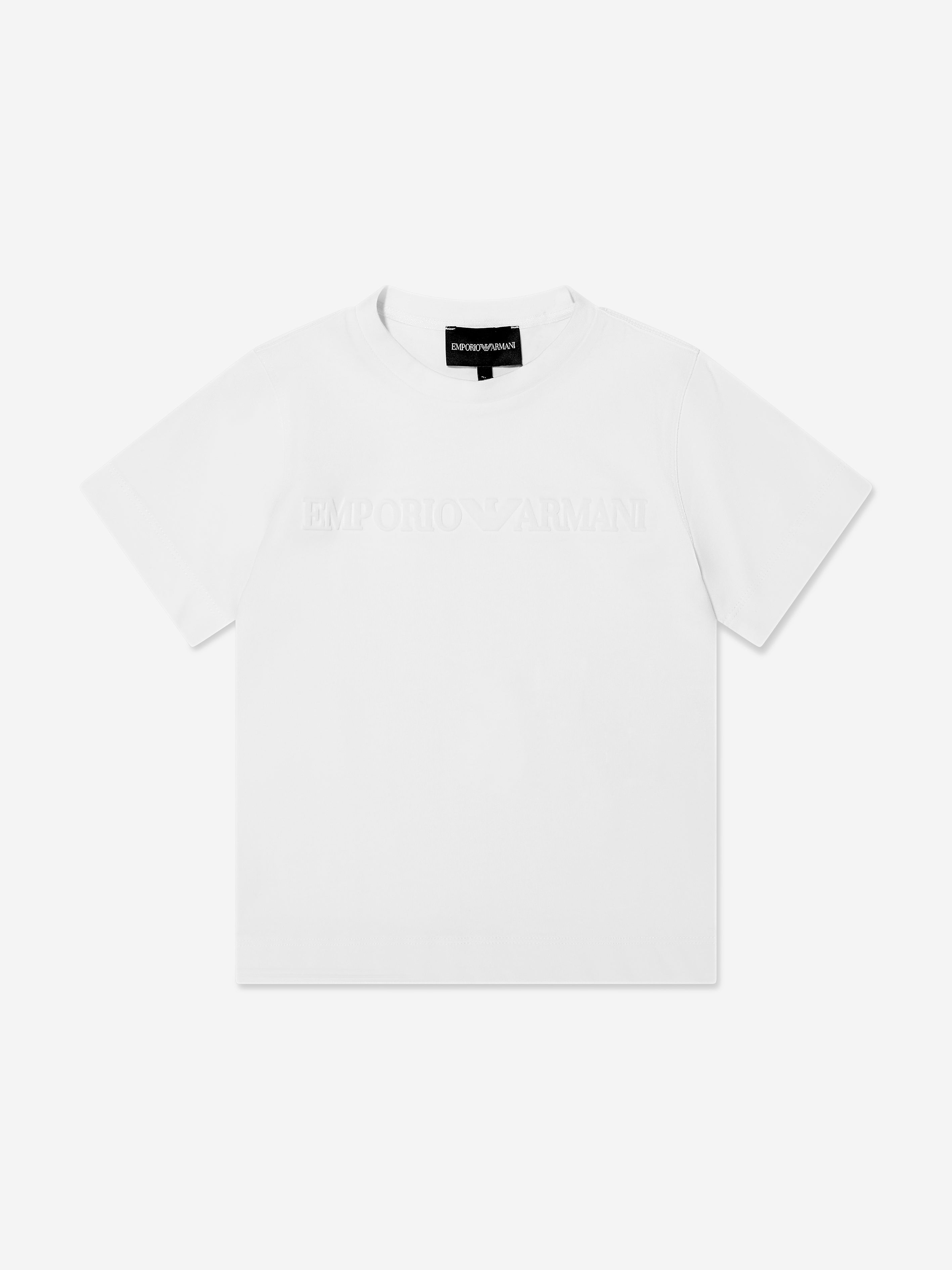 Emporio Armani Boys Logo T-Shirt In White