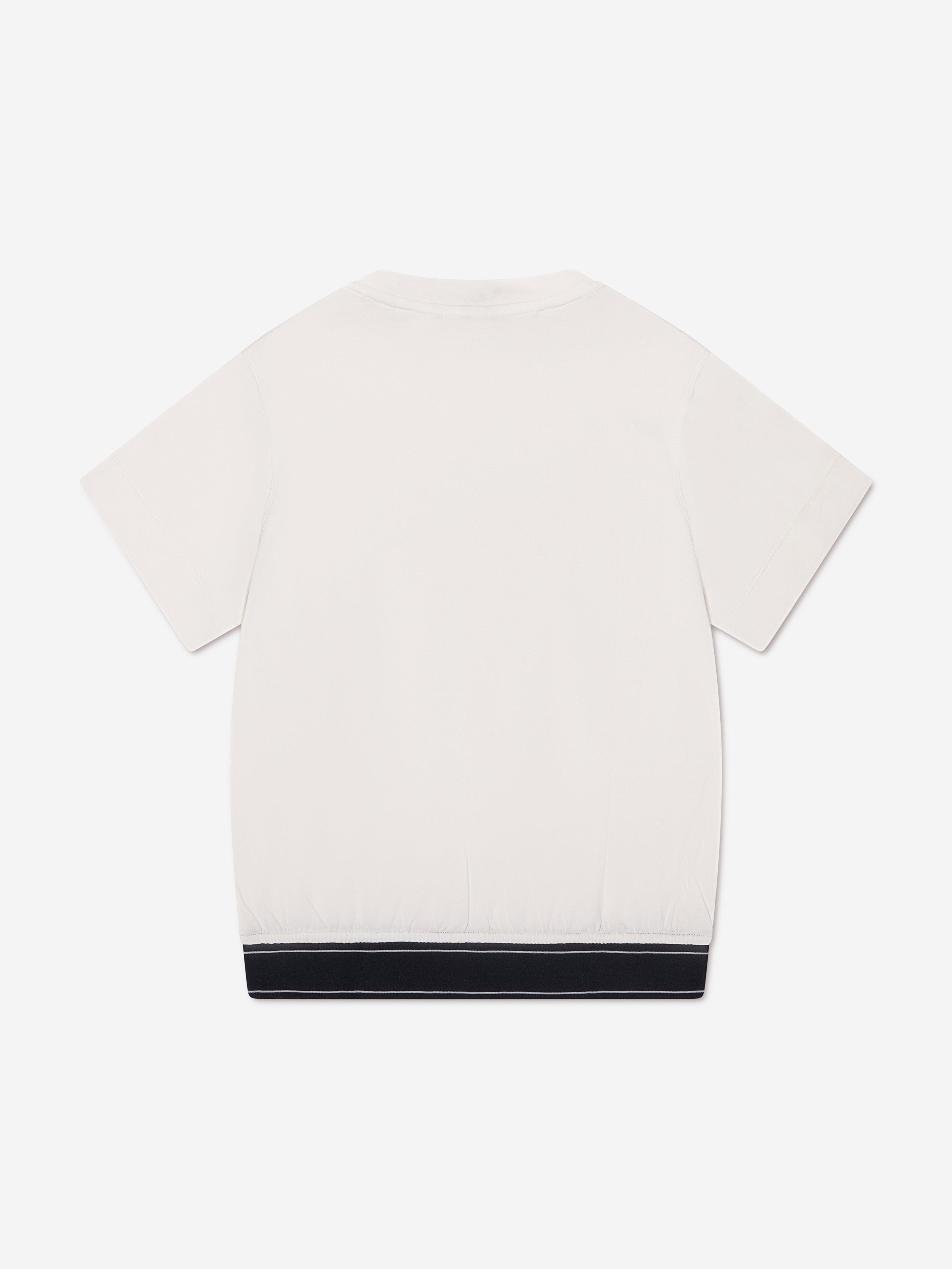 Emporio Armani Boys Logo T-Shirt In White