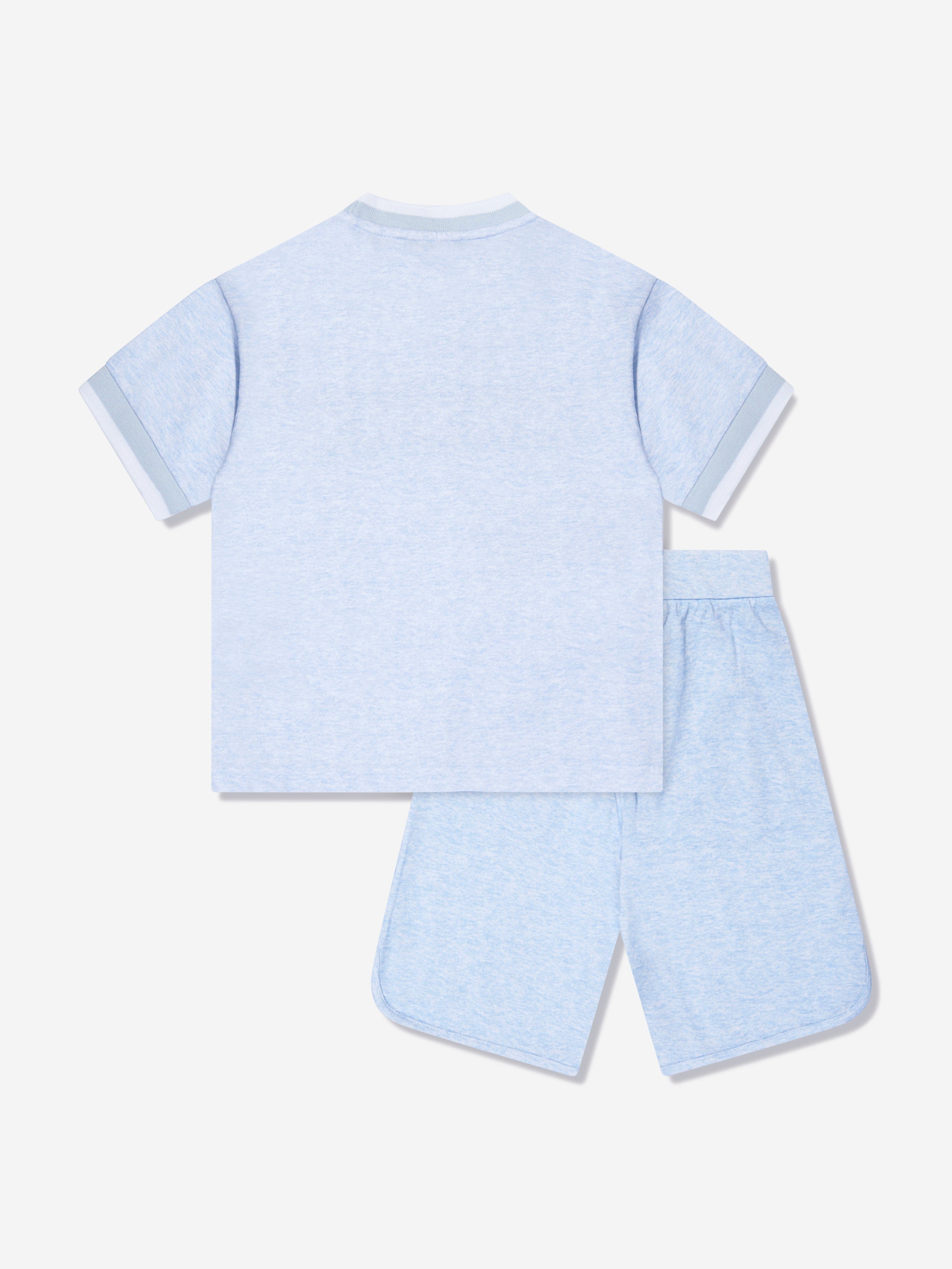 Emporio Armani Boys T-Shirt And Shorts Set In Blue