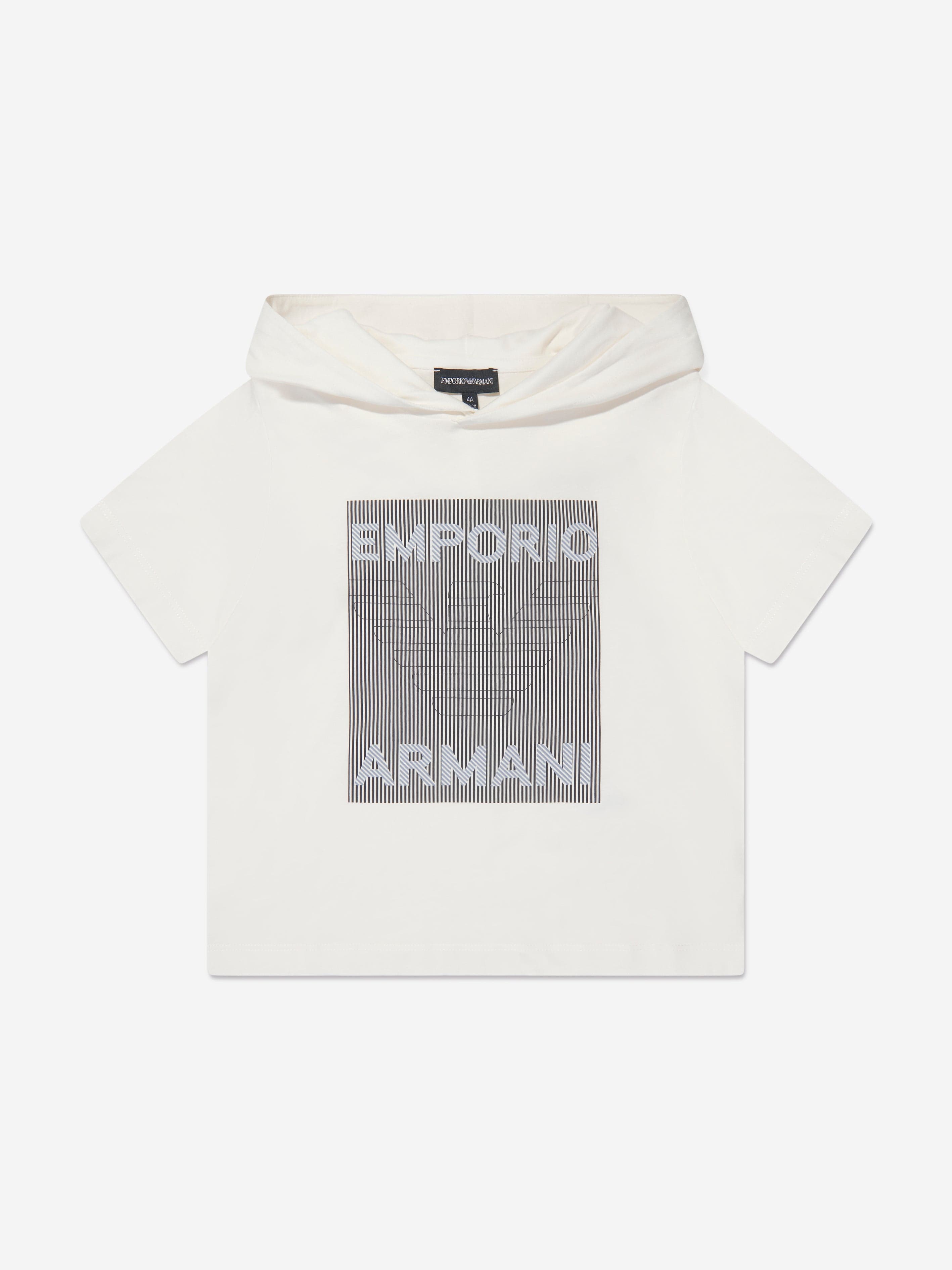 Emporio Armani Boys T-Shirt And Shorts Set In White