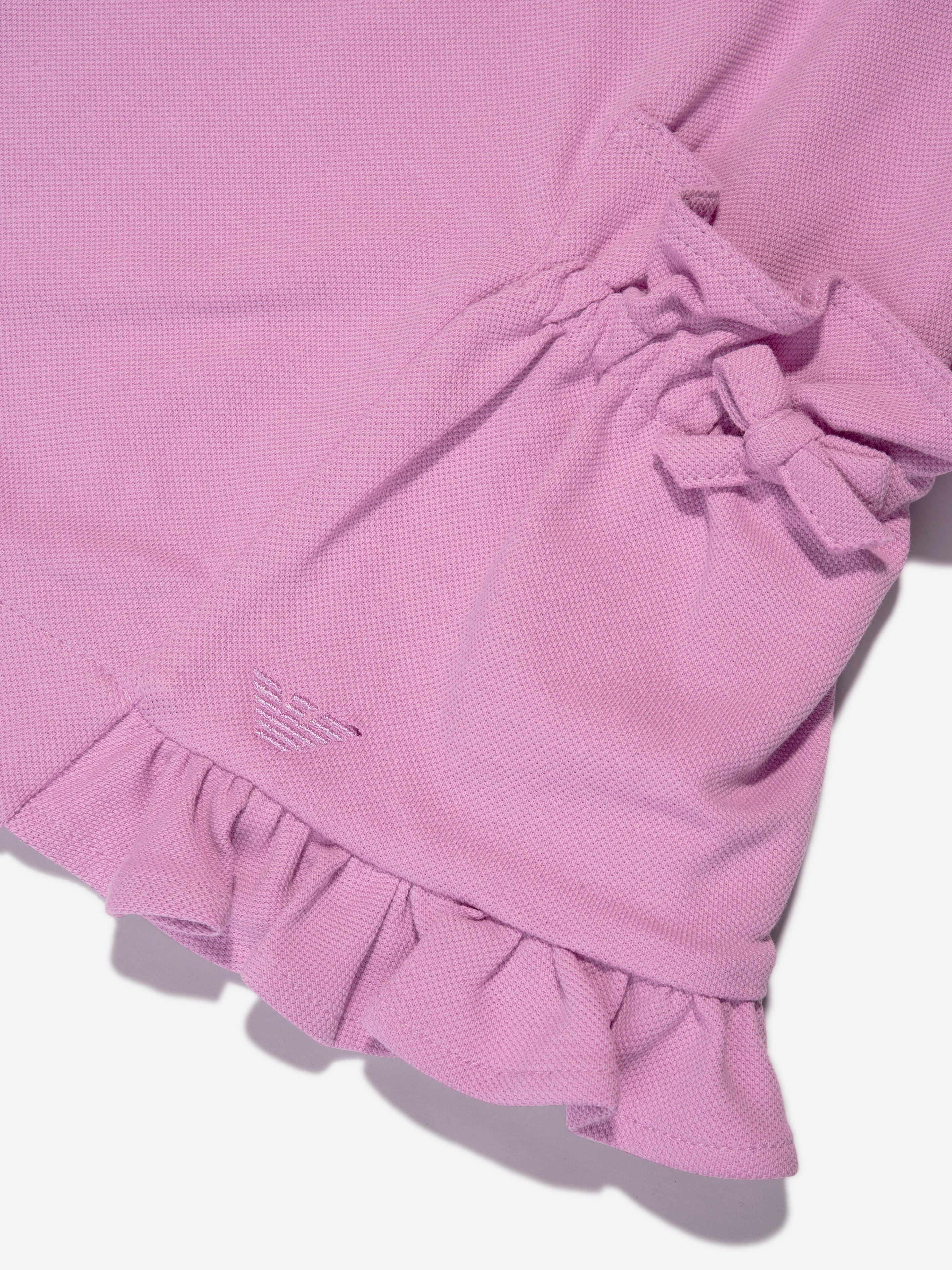 Emporio Armani Baby Girls Frilly Dress In Pink