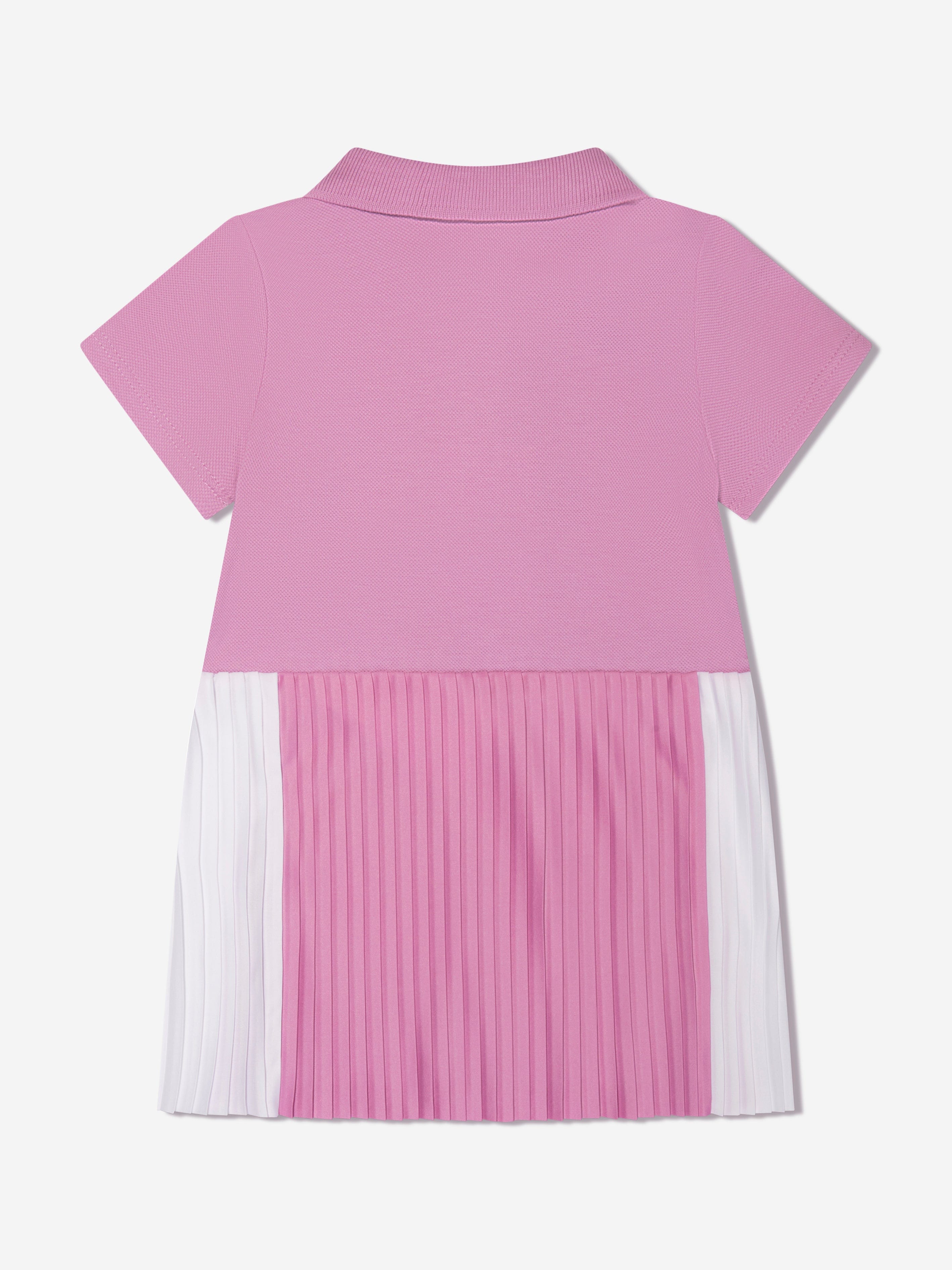 Emporio Armani Baby Girls Pleated Dress In Pink