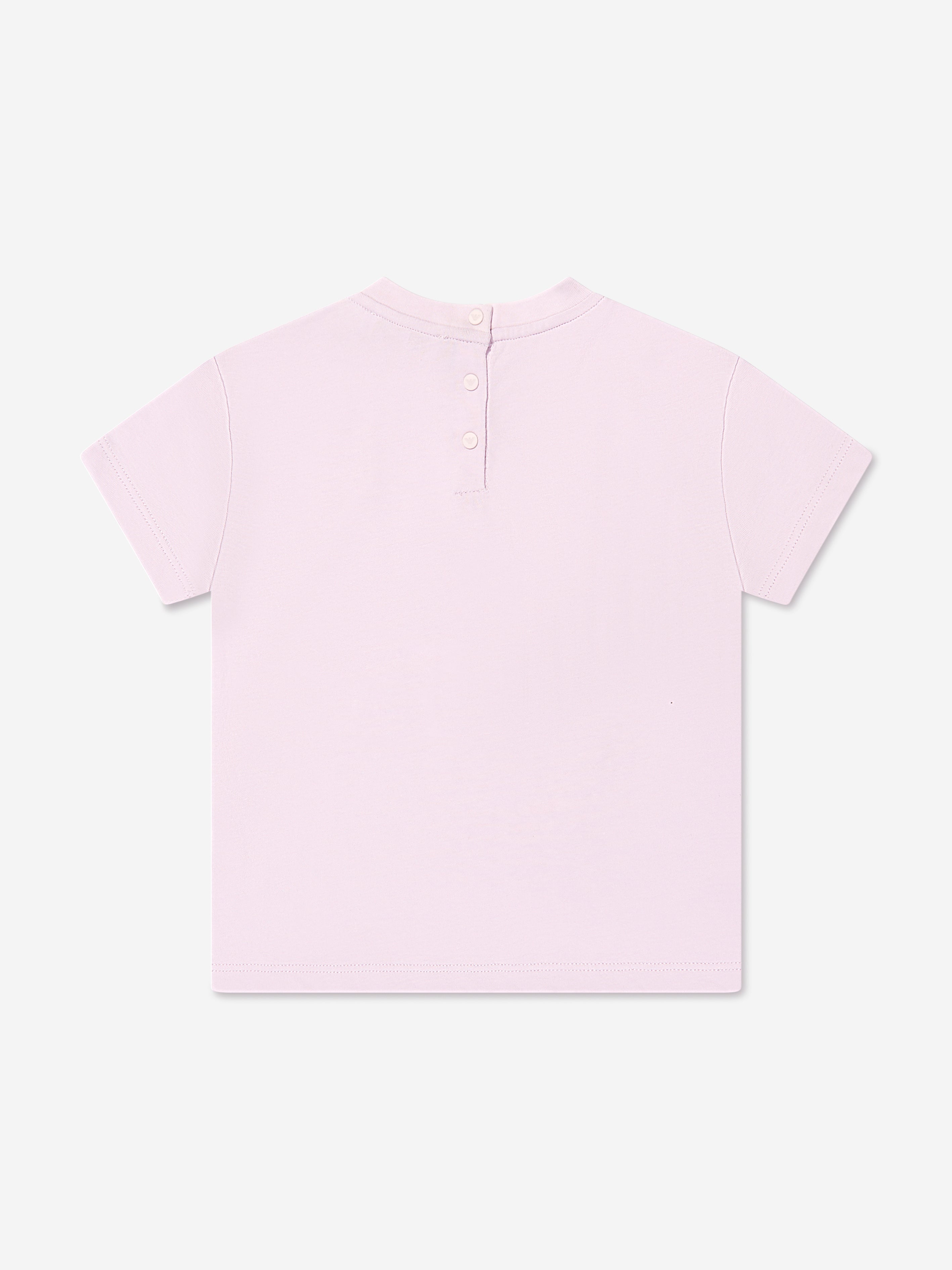 Emporio Armani Baby Girls Logo T-Shirt In Pink