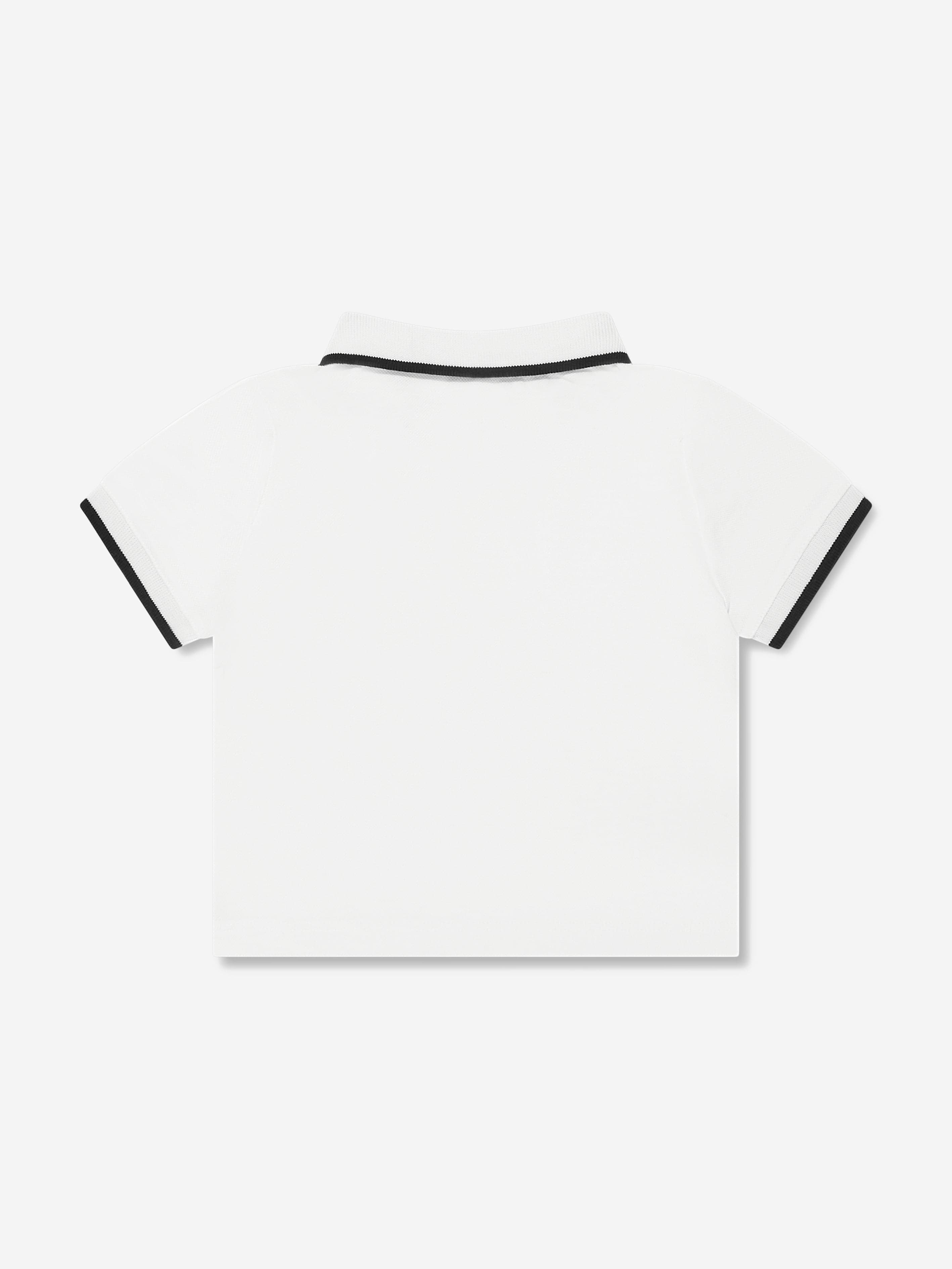 Emporio Armani Baby Boys Logo Polo Shirt In White