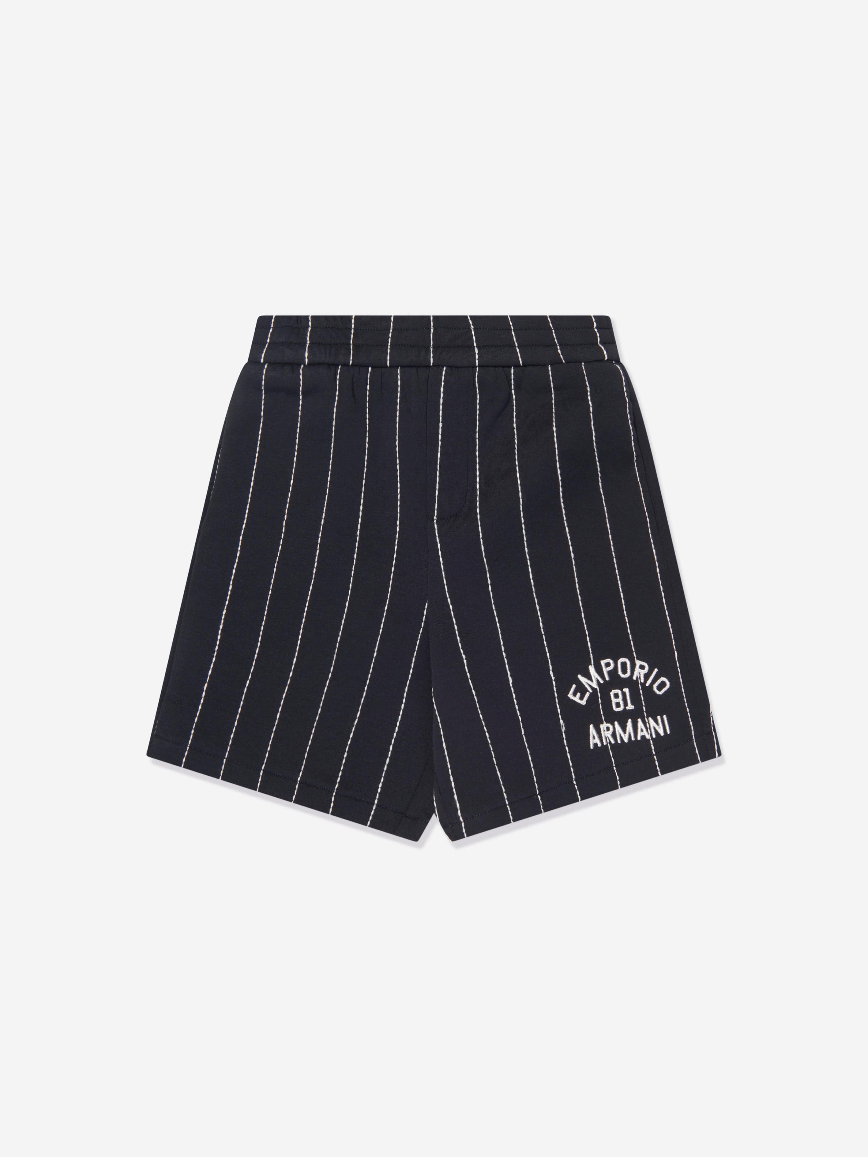 Emporio Armani Baby Boys Striped Shorts In Navy