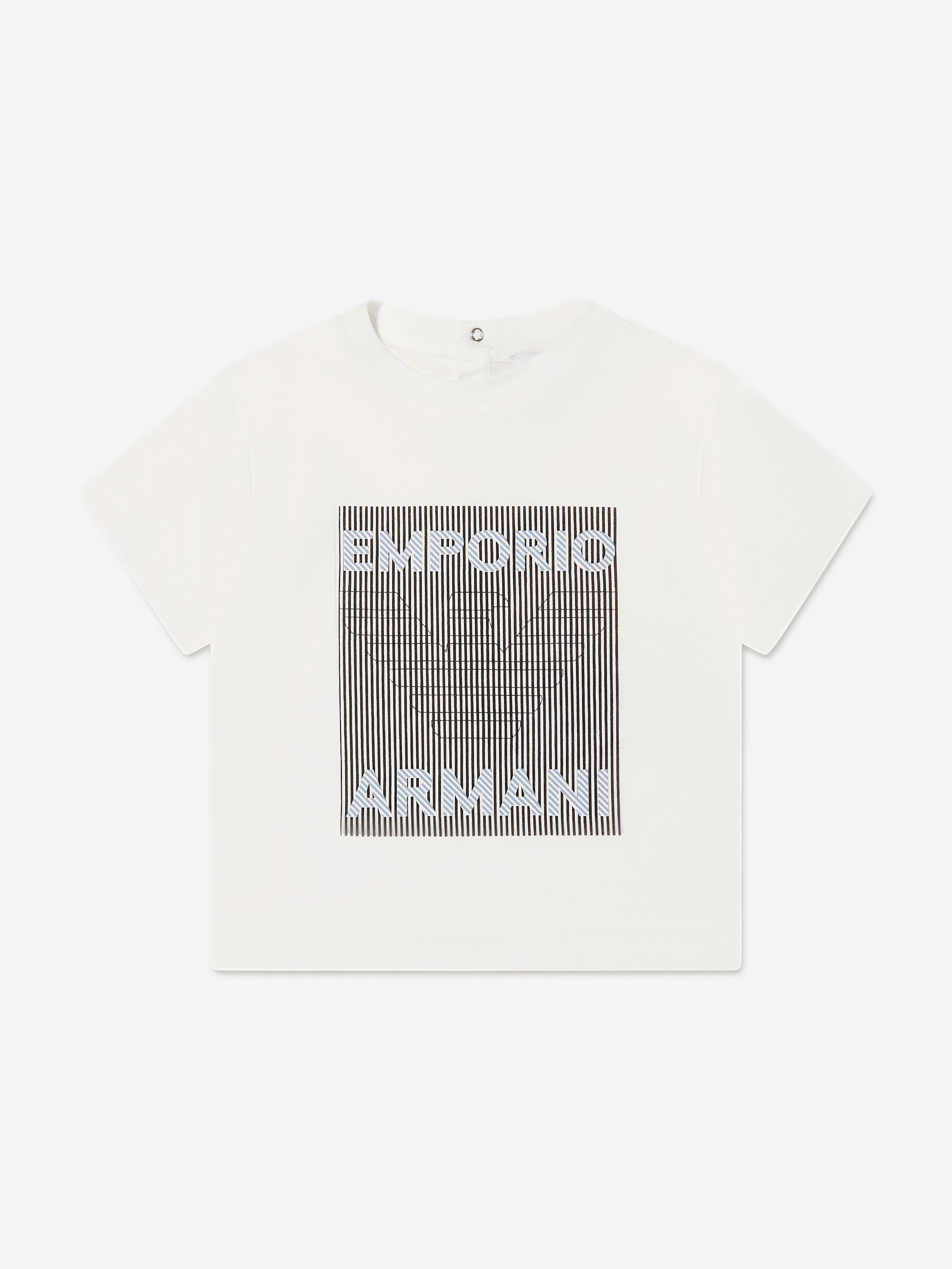 Emporio Armani Baby Boys Printed T-Shirt In White