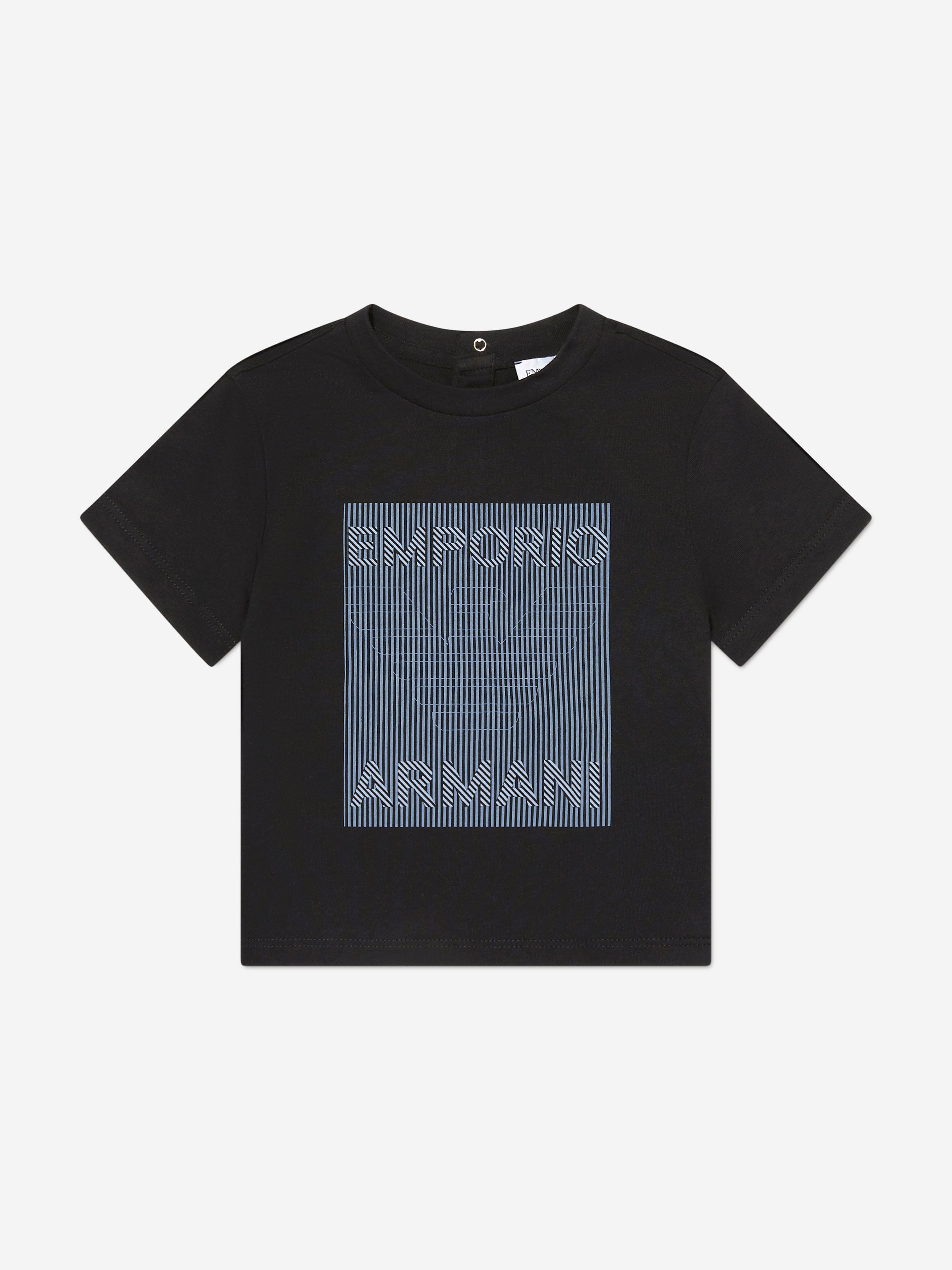 Emporio Armani Baby Boys Printed T-Shirt In Navy