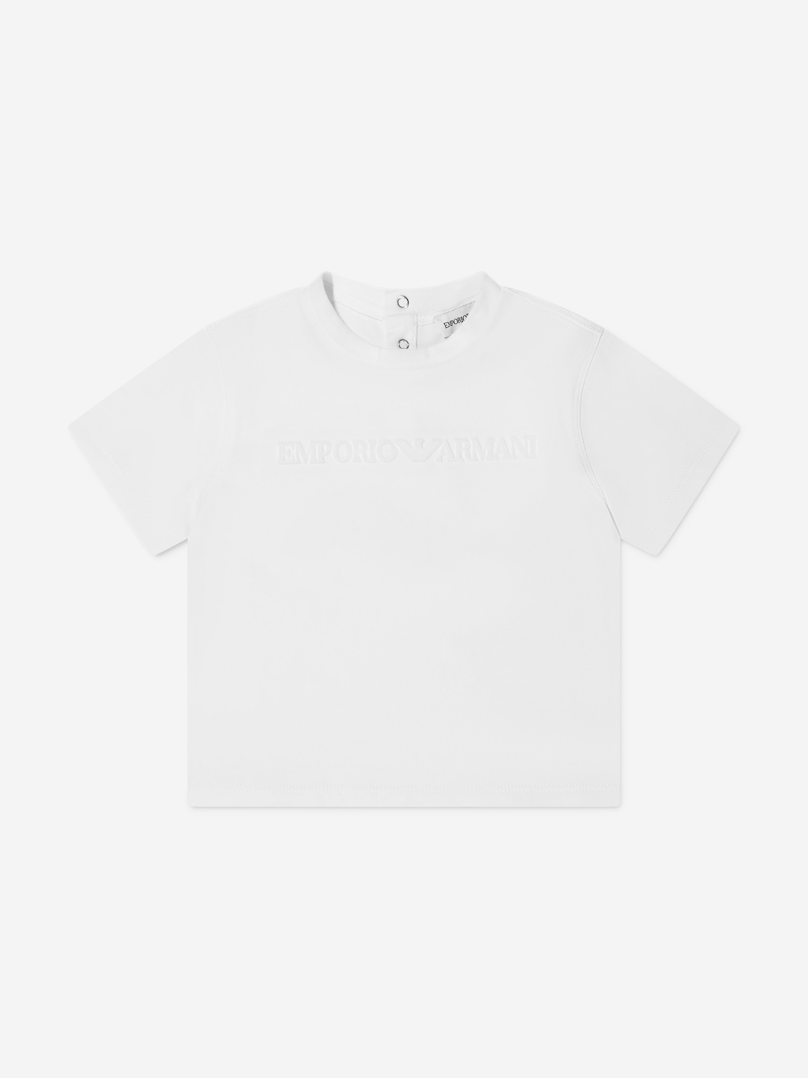 Emporio Armani Baby Boys Logo T-Shirt In White