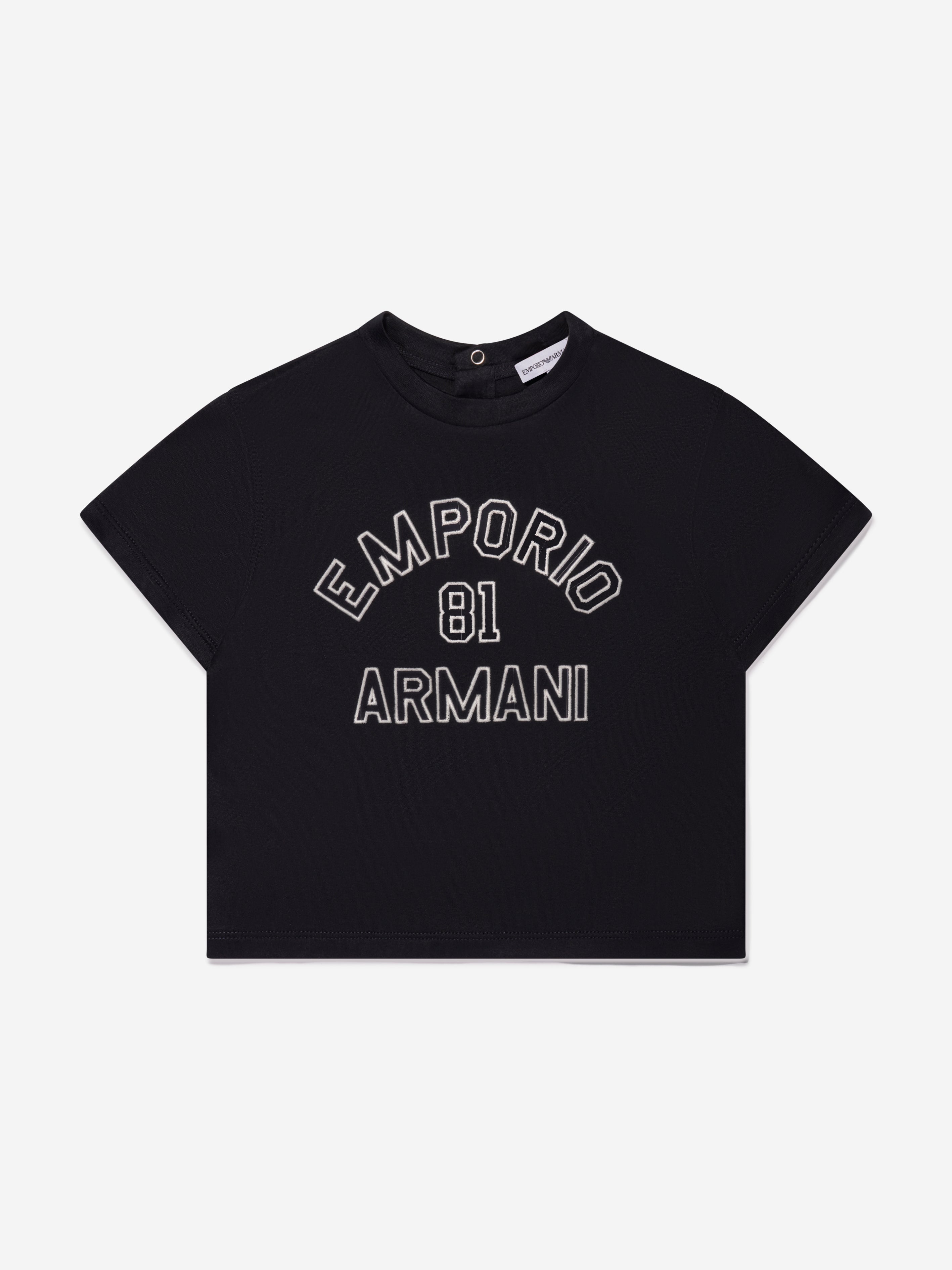 Emporio Armani Baby Boys Logo T-Shirt In Navy