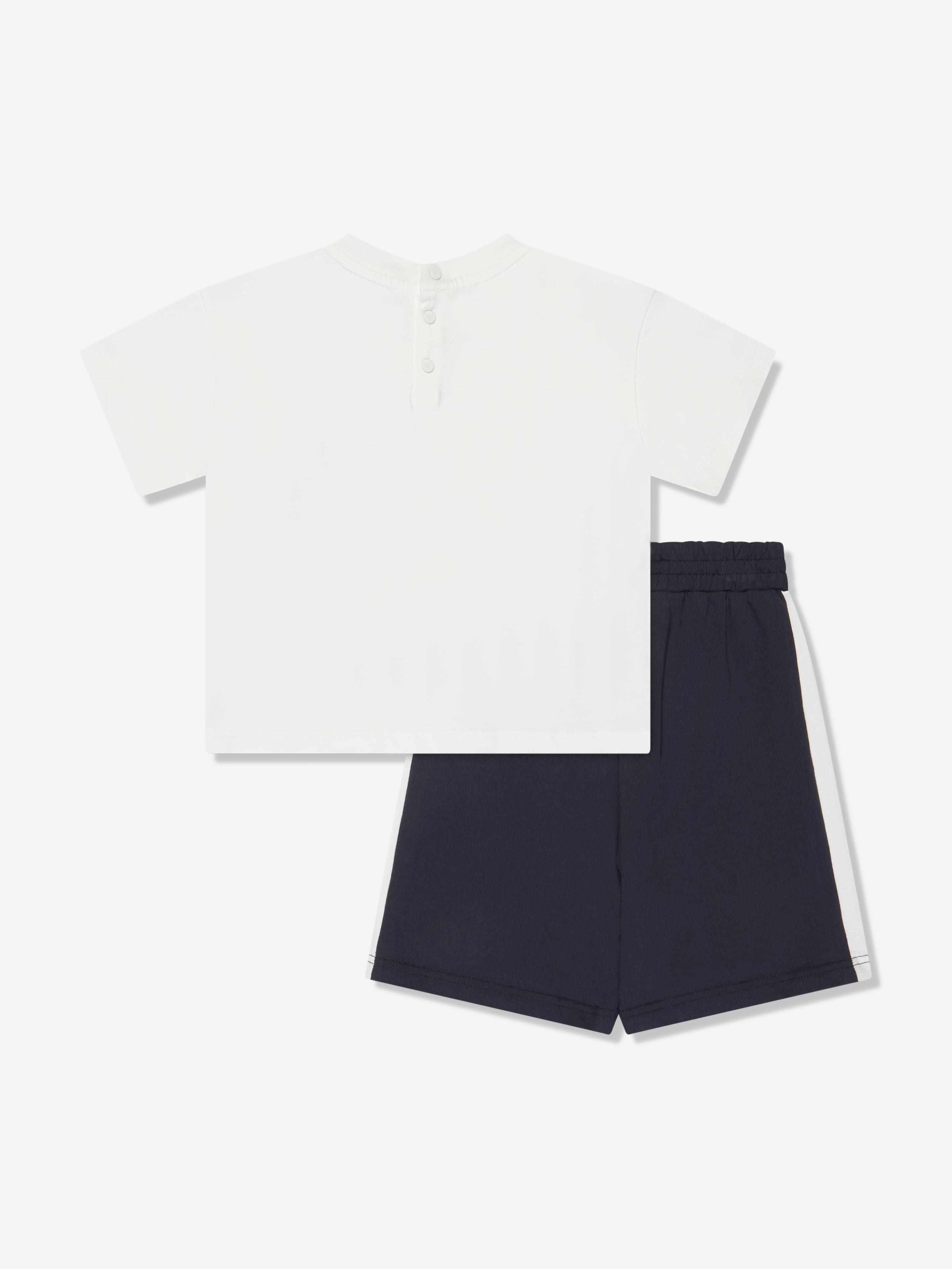 Emporio Armani Baby Boys T-Shirt And Shorts Set In White