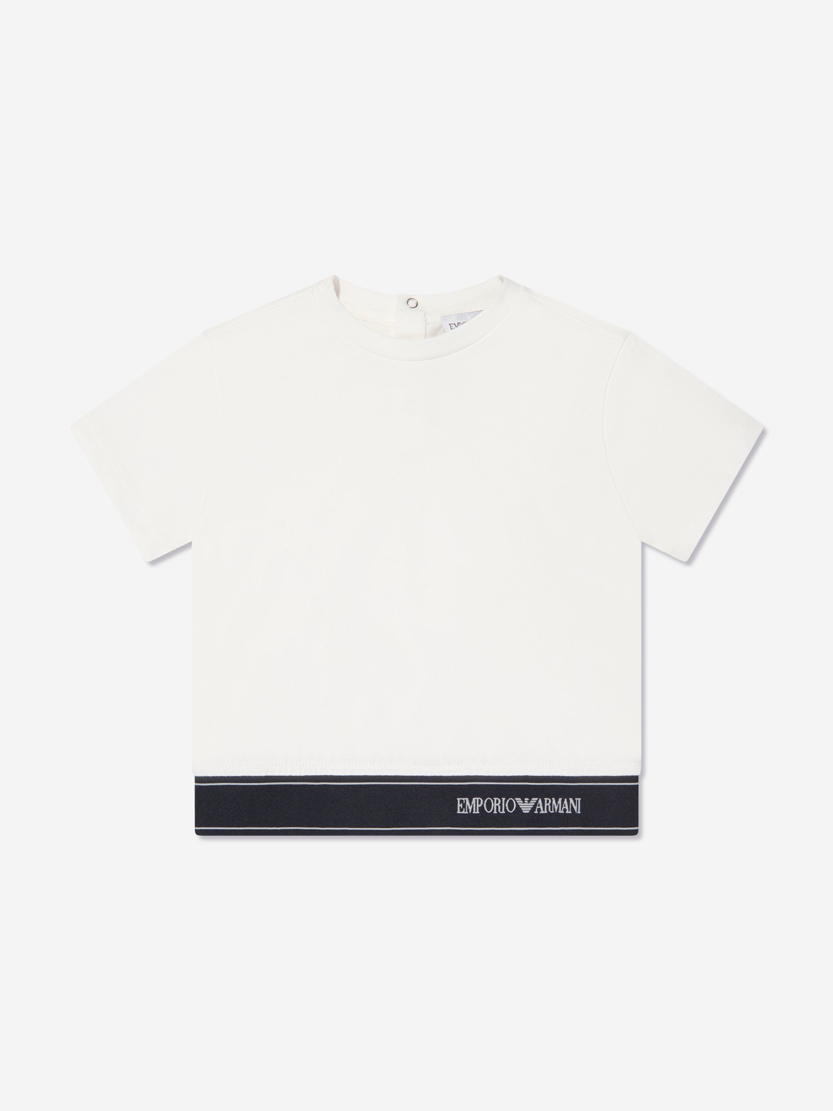 Emporio Armani Baby Boys T-Shirt And Shorts Set In White