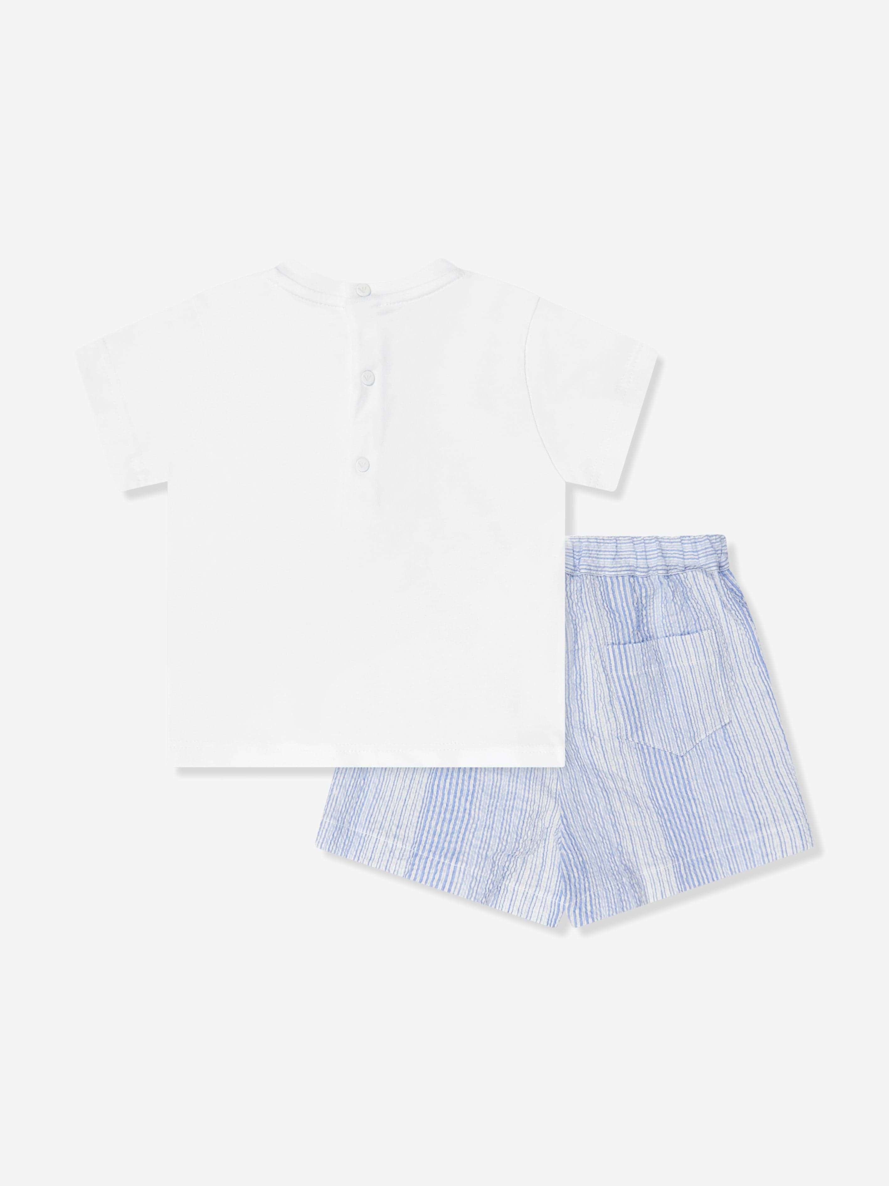 Emporio Armani Baby Boys T-Shirt And Shorts Set In Blue