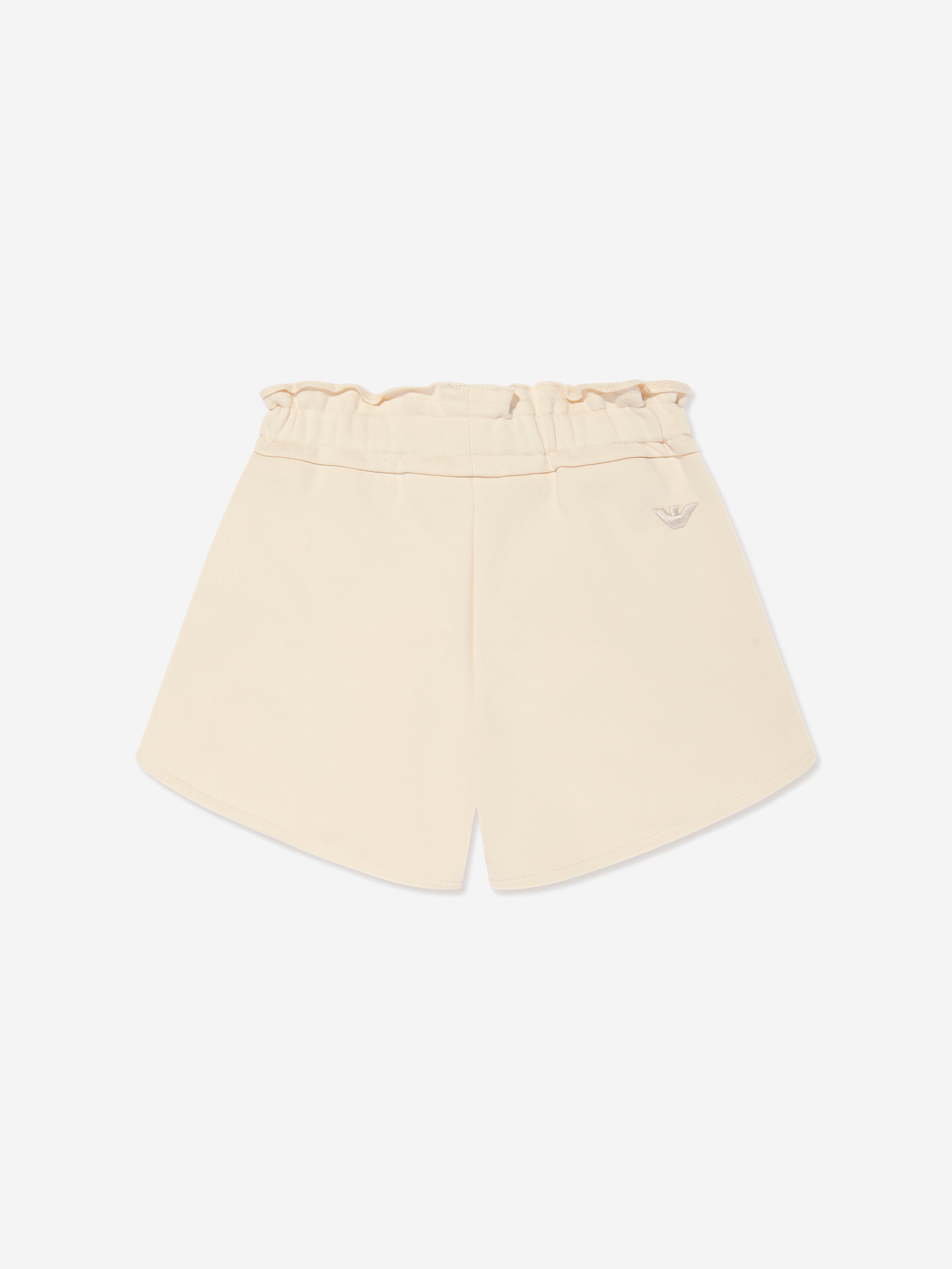 Emporio Armani Girls Pocket Shorts in Beige