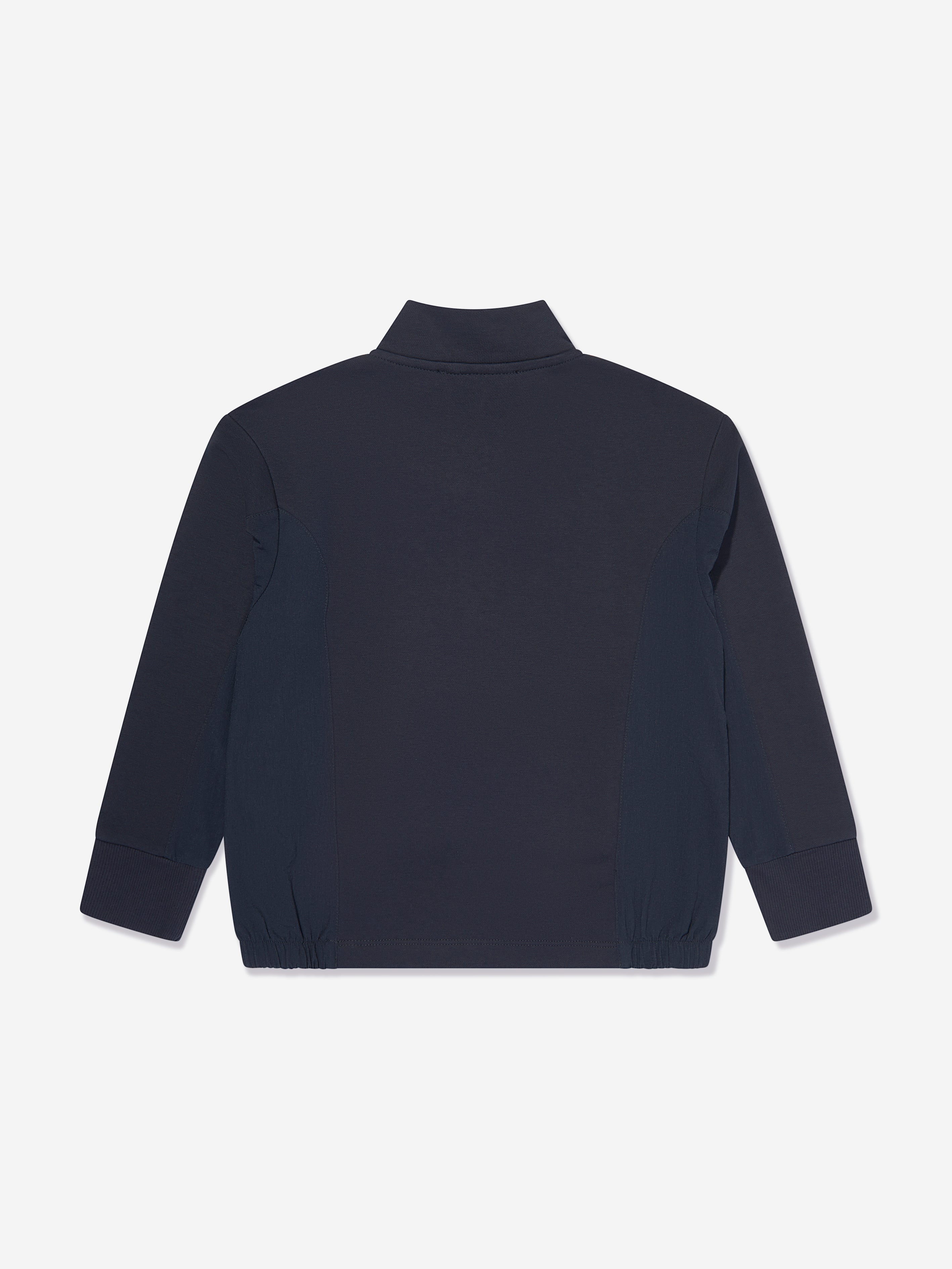 Emporio Armani Boys Half Zip Sweatshirt in Navy