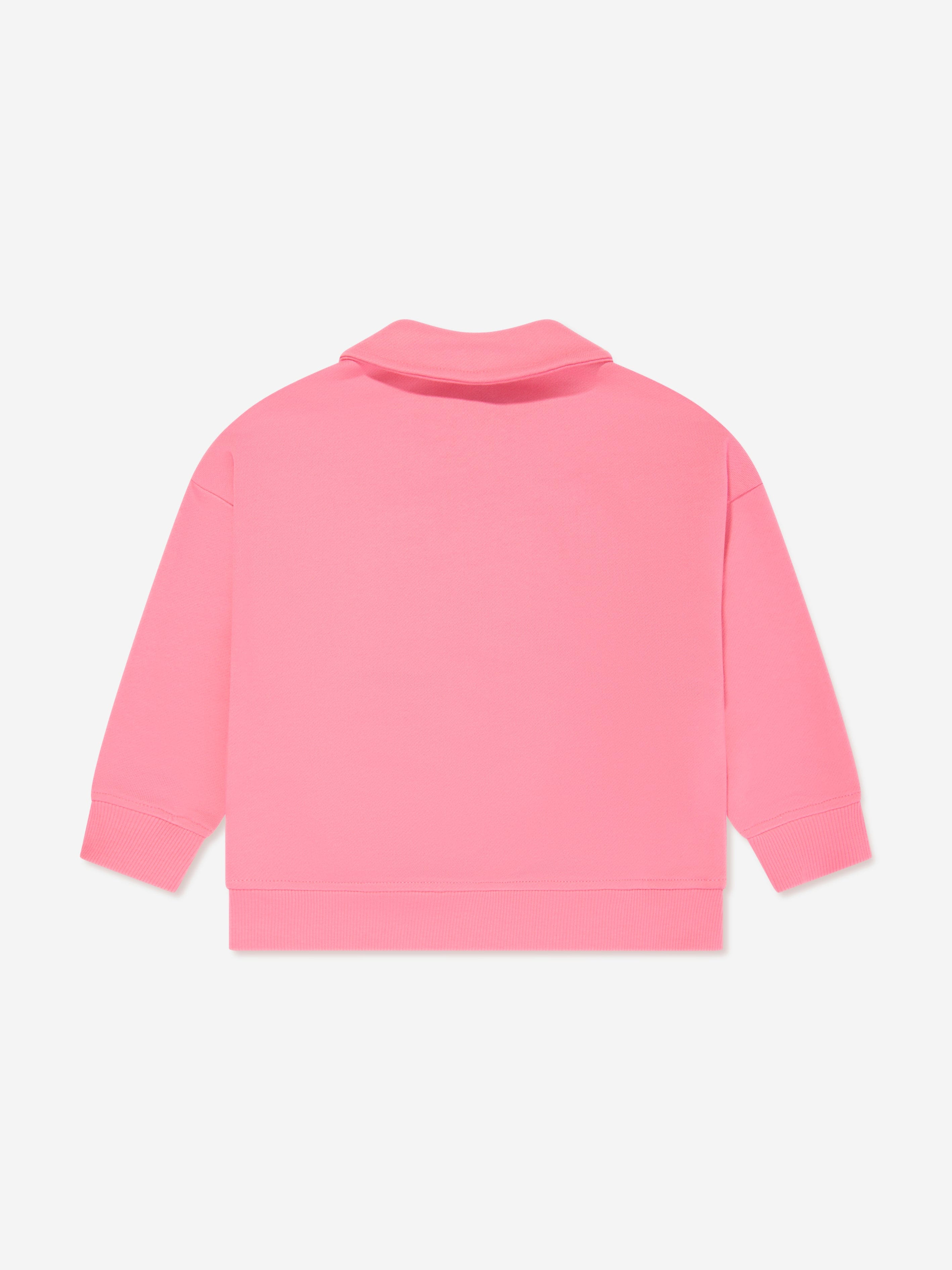 Emporio Armani Girls Zip Up Top in Pink