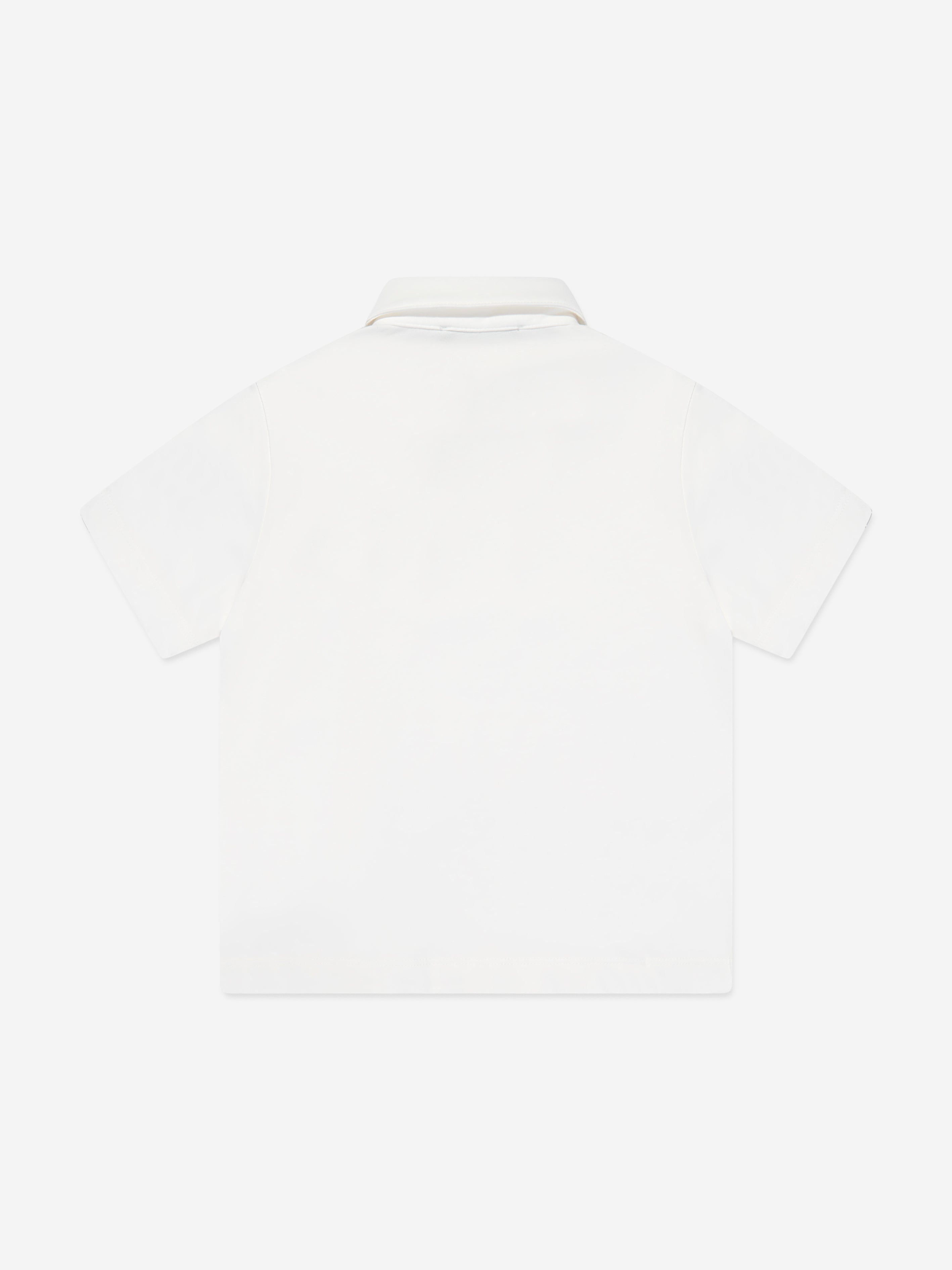 Emporio Armani Boys Logo Polo Shirt in White