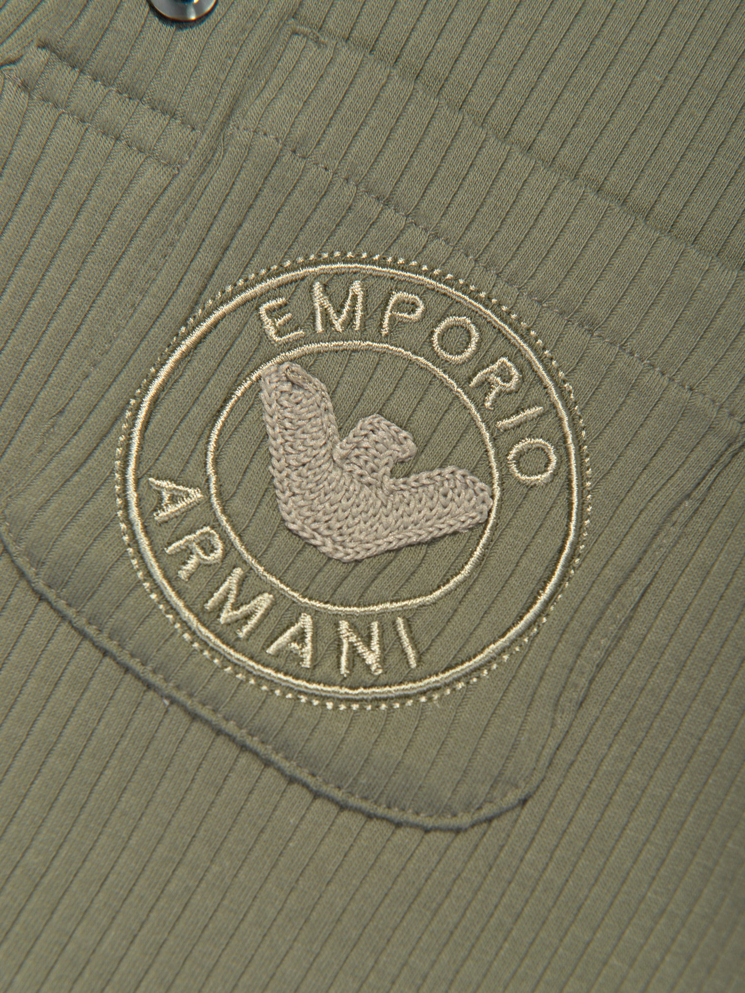 Emporio Armani Boys Logo Pocket Polo Shirt in Green