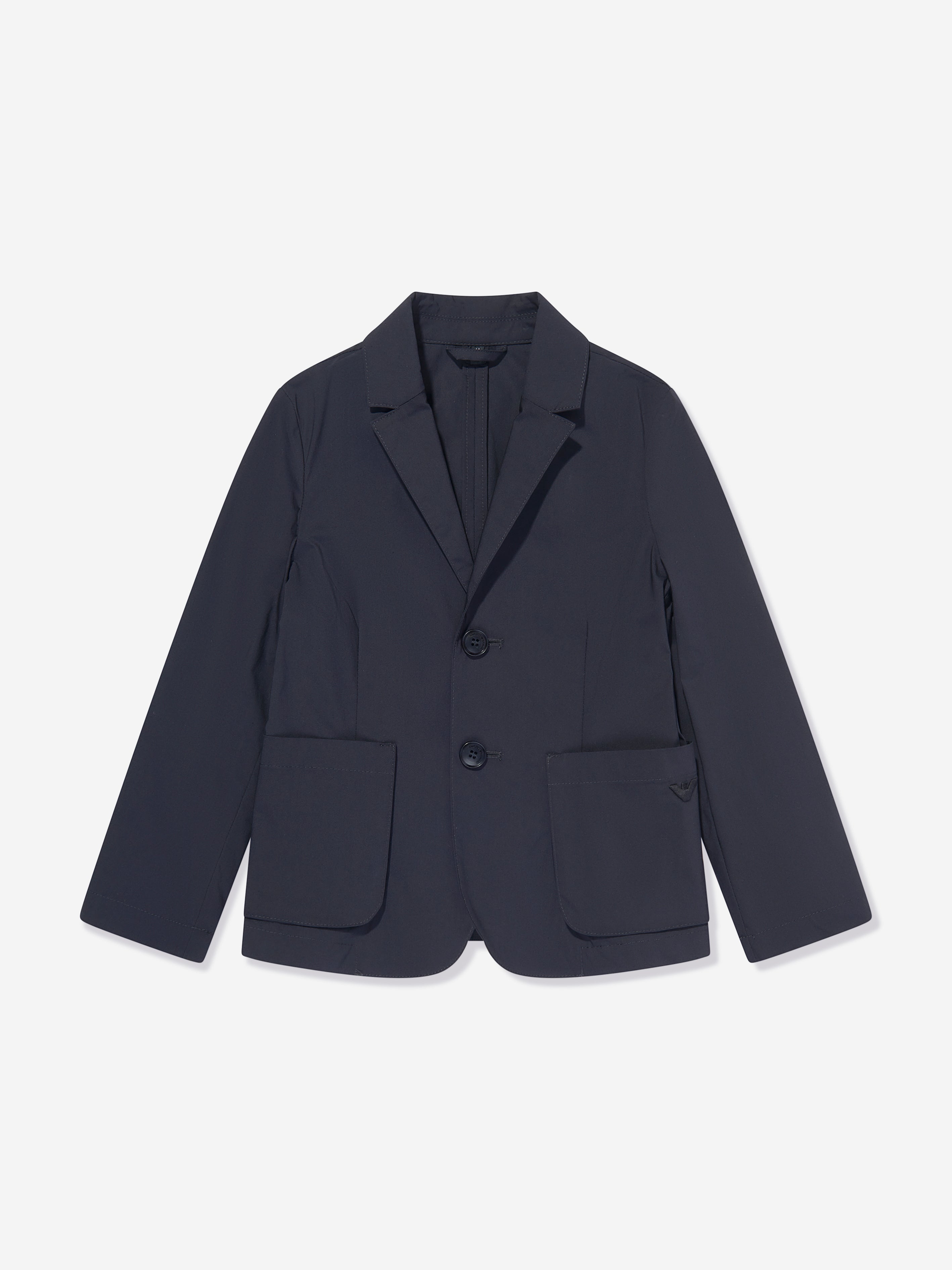 Emporio Armani Boys Cotton Blazer in Navy