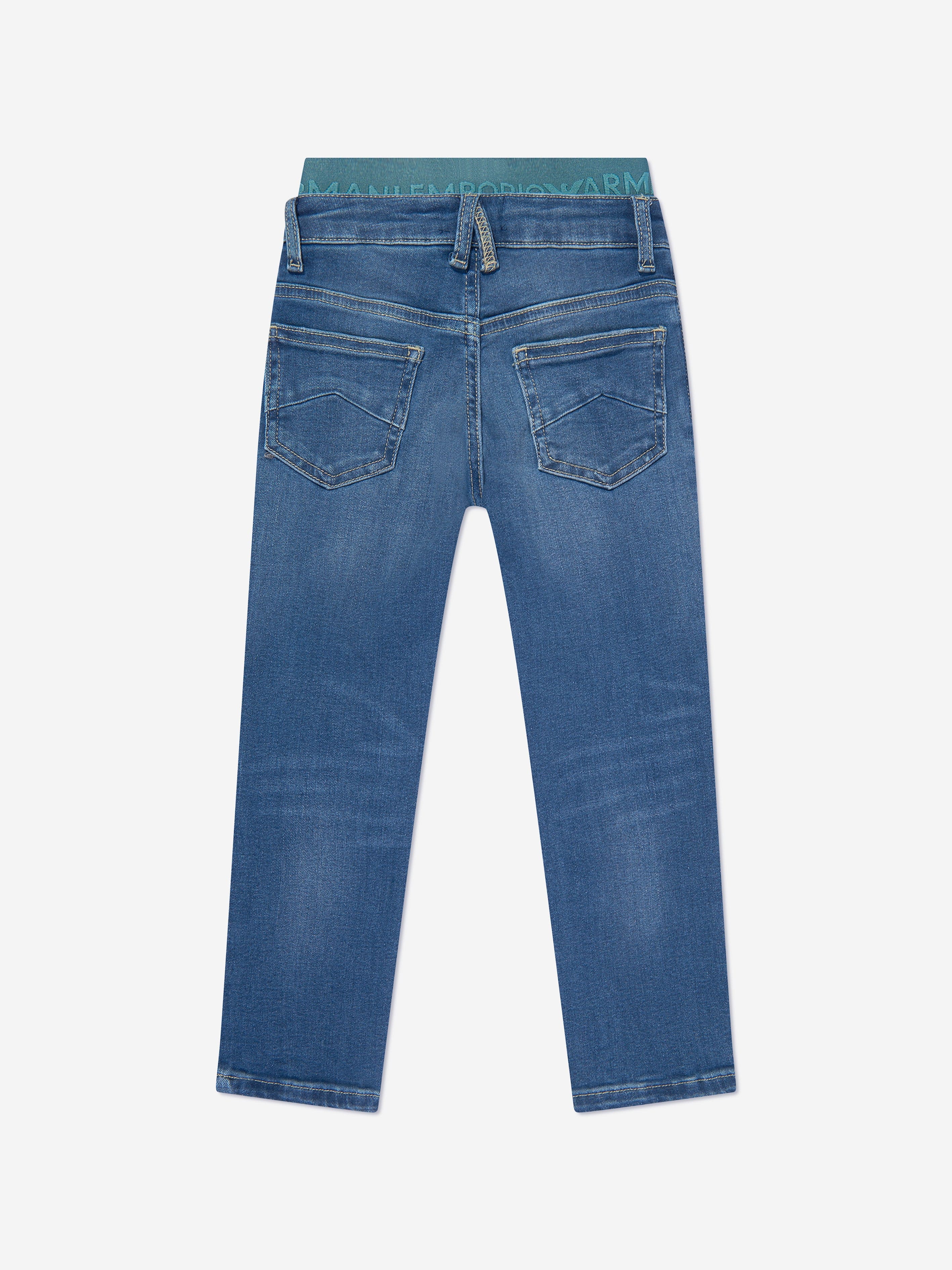 Emporio Armani Boys Skinny Fit Jeans in Blue