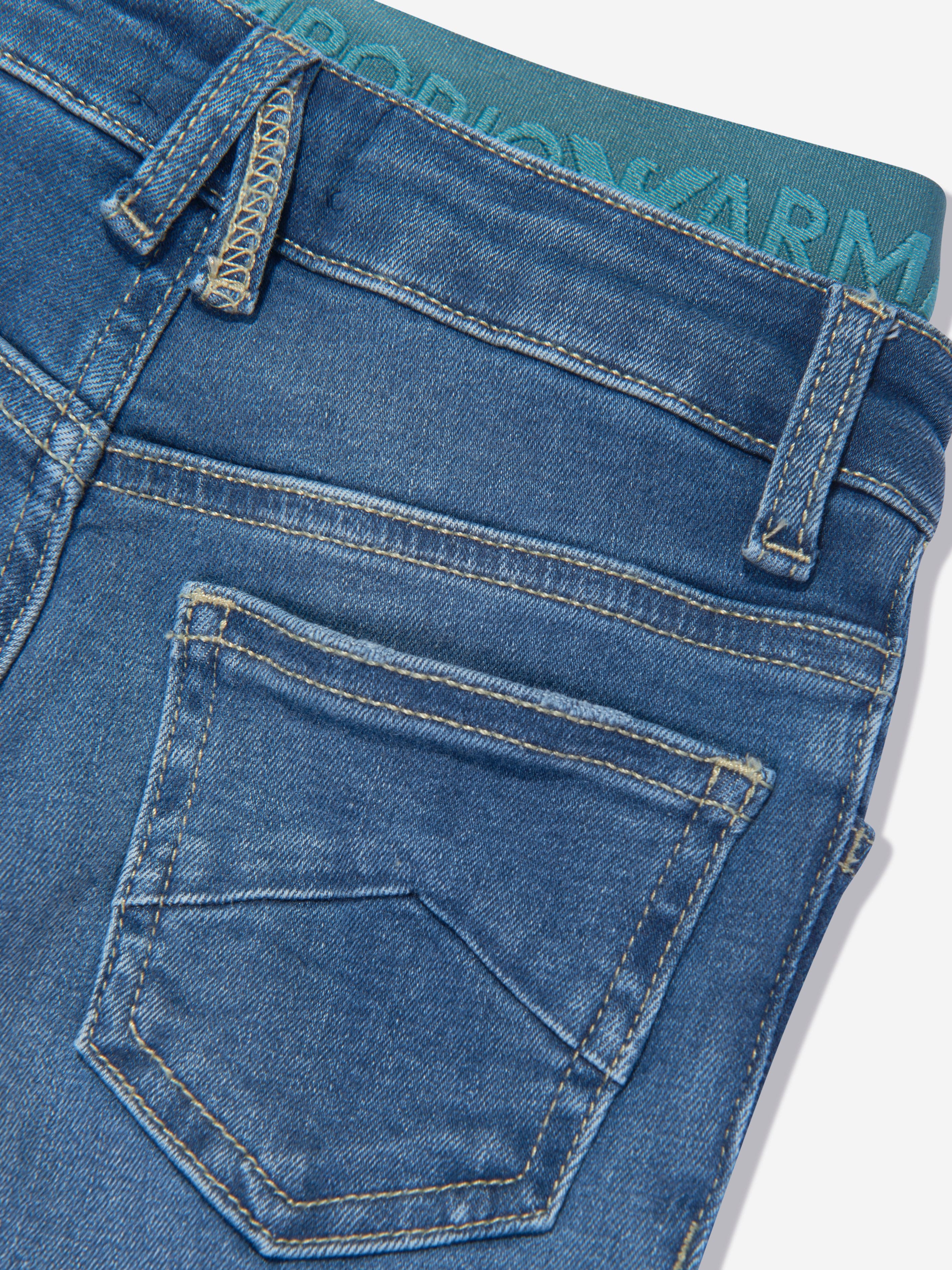 Emporio Armani Boys Skinny Fit Jeans in Blue