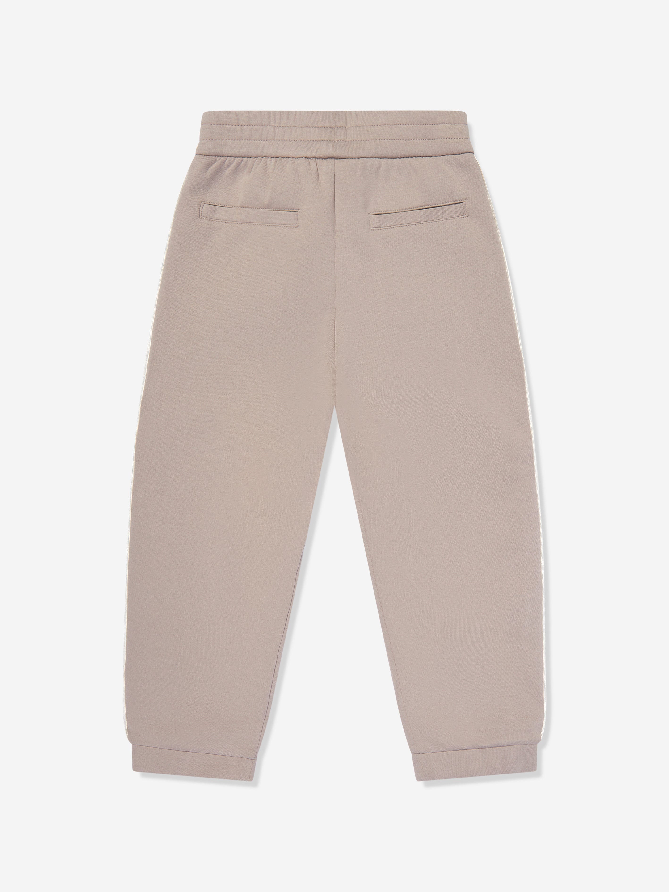 Emporio Armani Boys Logo Joggers in Brown