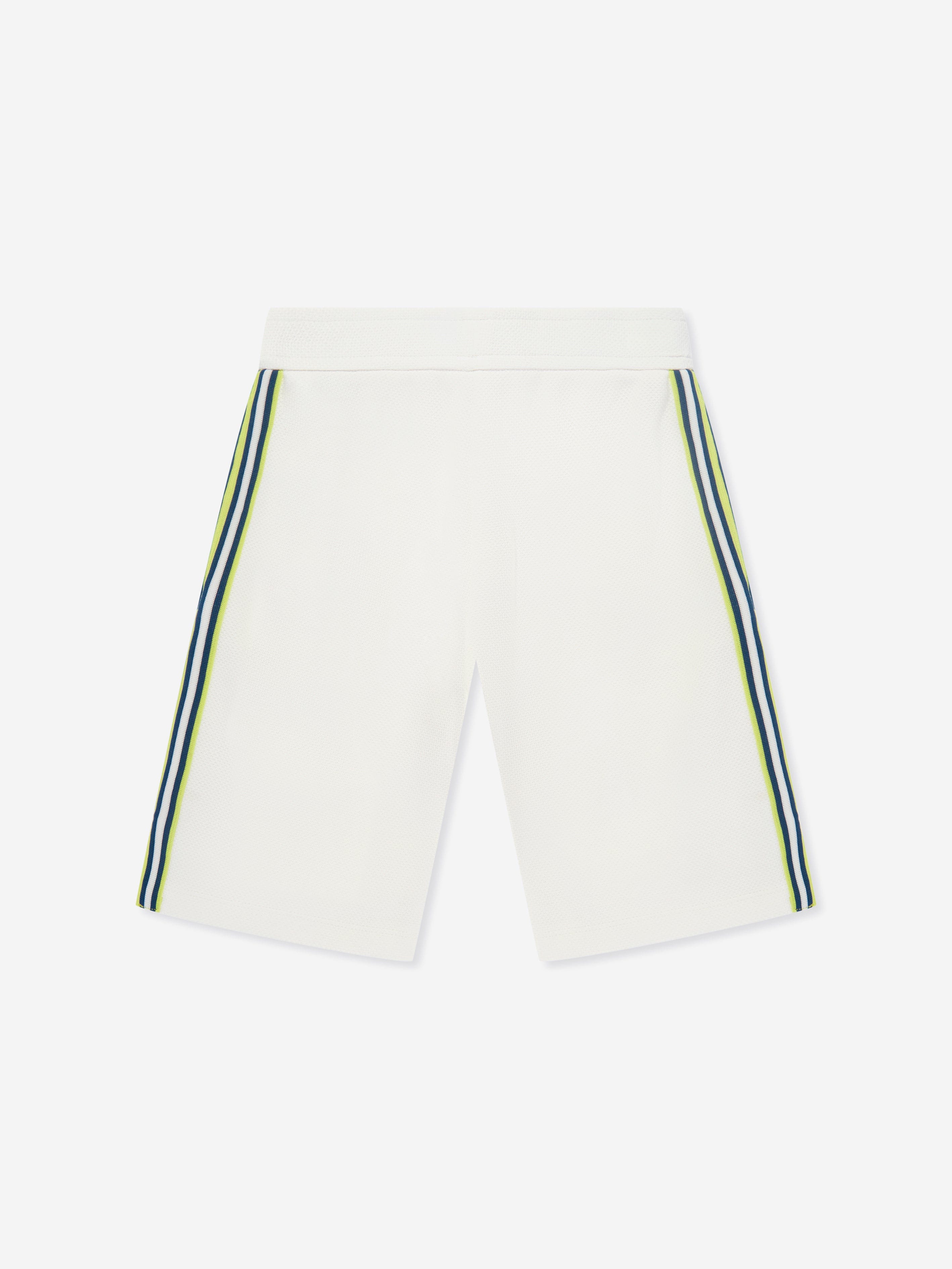 Emporio Armani Boys Logo Bermuda Shorts in White