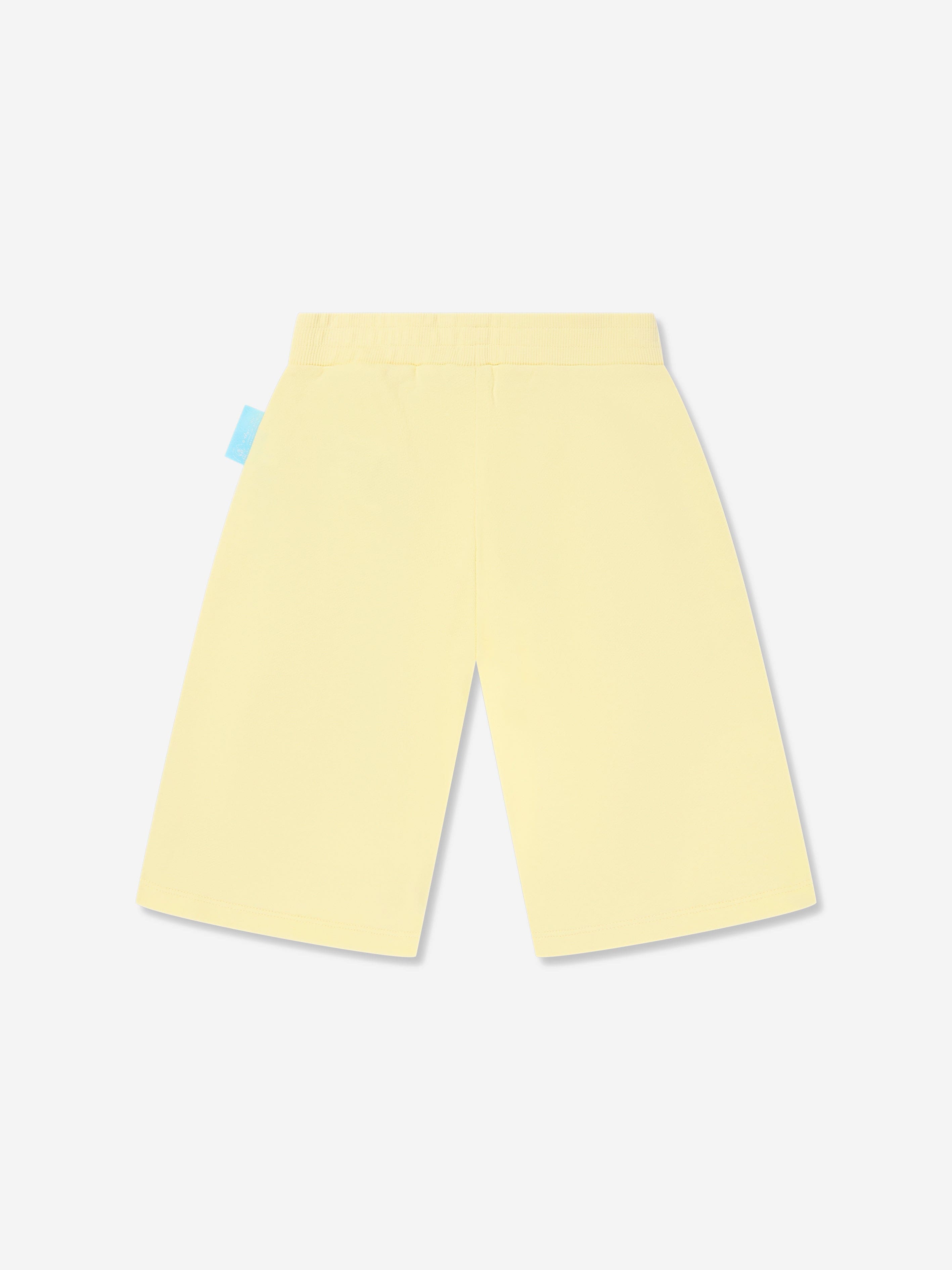 Emporio Armani Boys Smurf Logo Shorts in Yellow