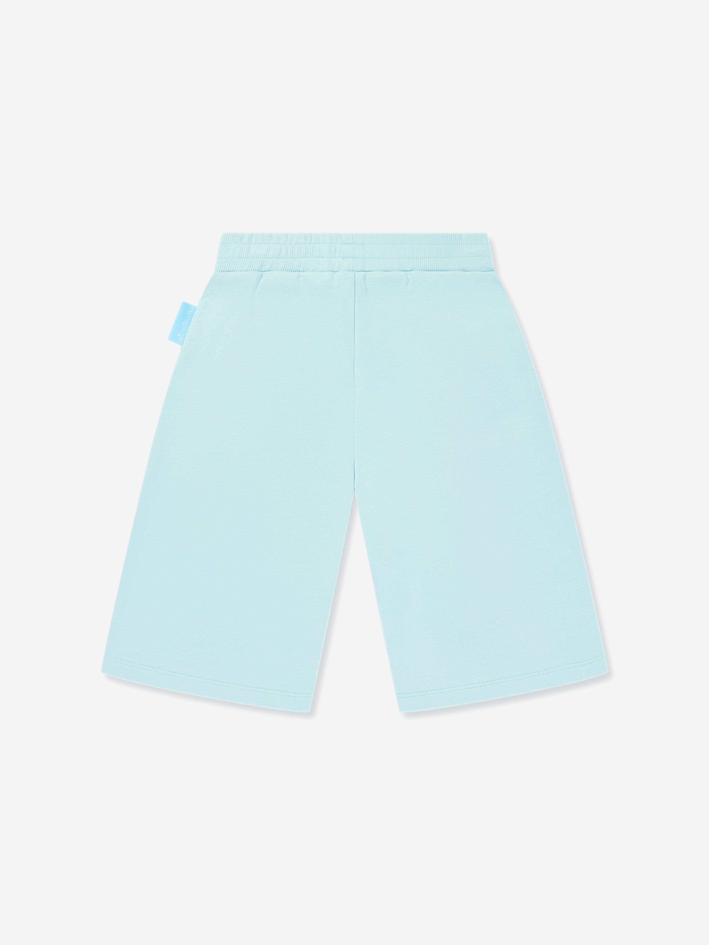 Emporio Armani Boys Smurf Logo Shorts in Blue