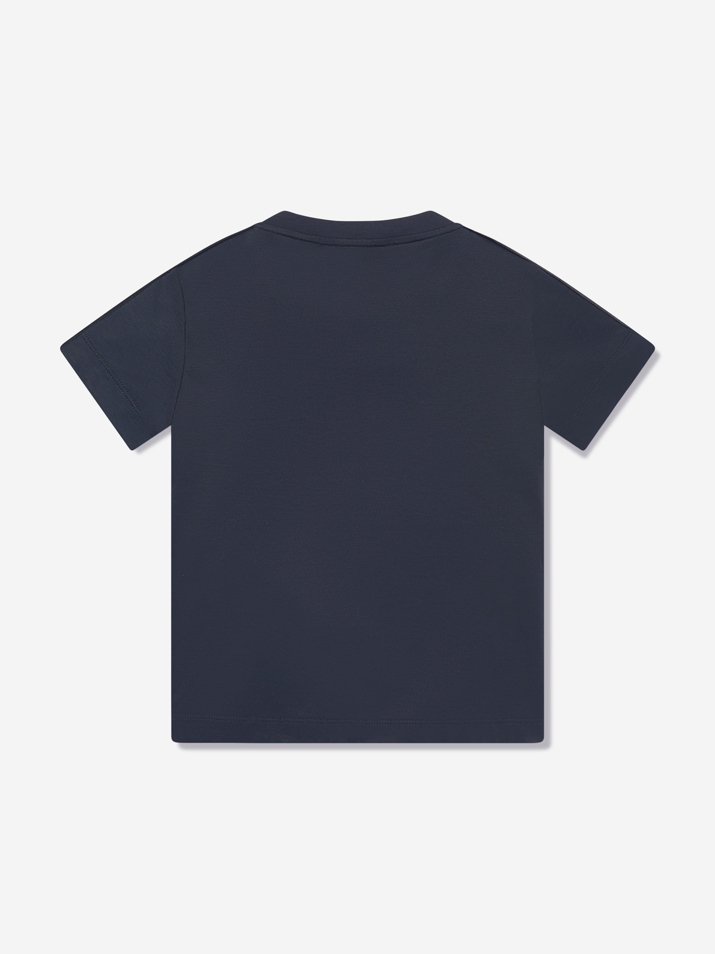 Emporio Armani Boys Logo Tape T-Shirt in Navy