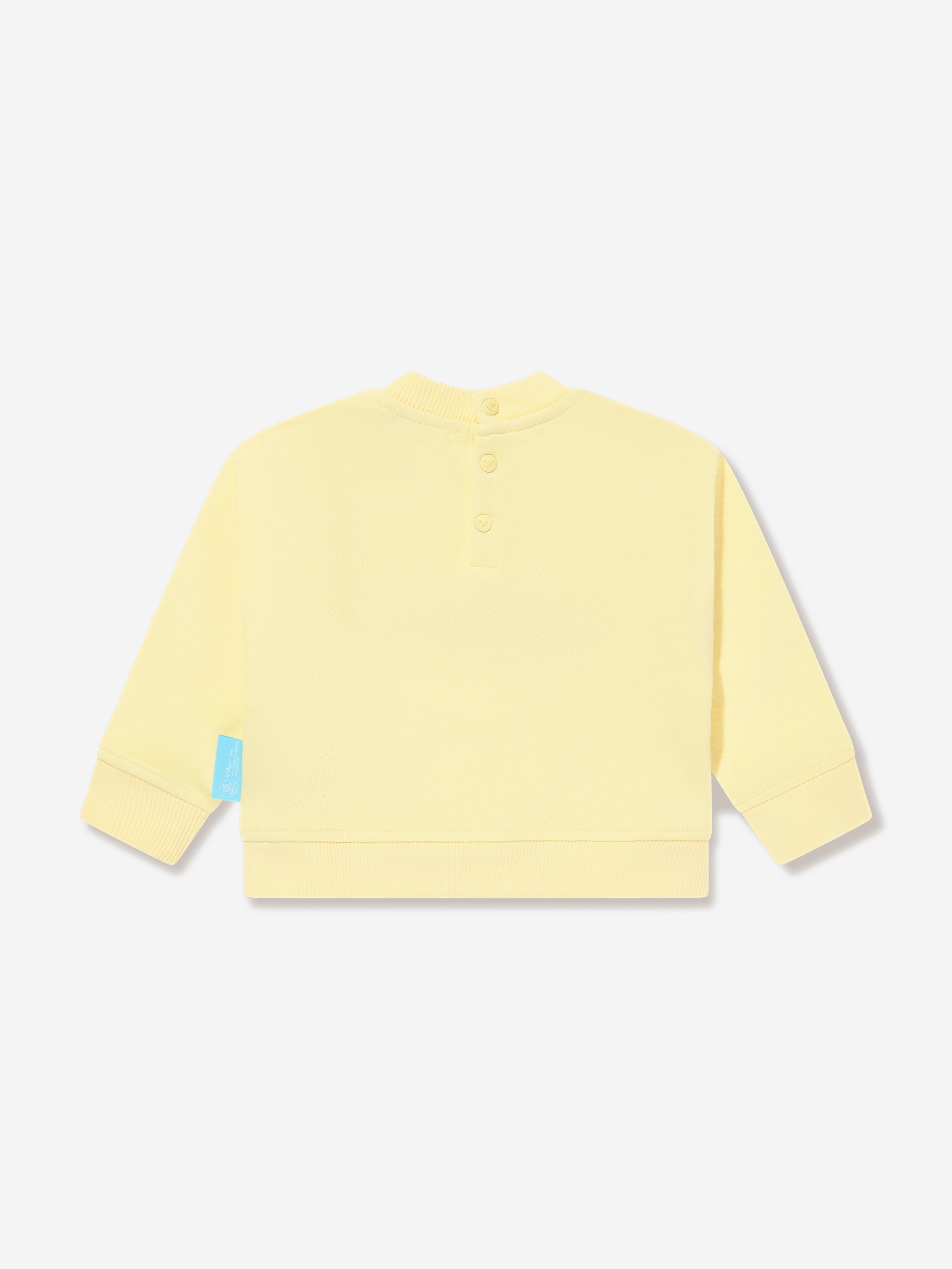 Emporio Armani Baby Boys Smurf Sweatshirt in Yellow