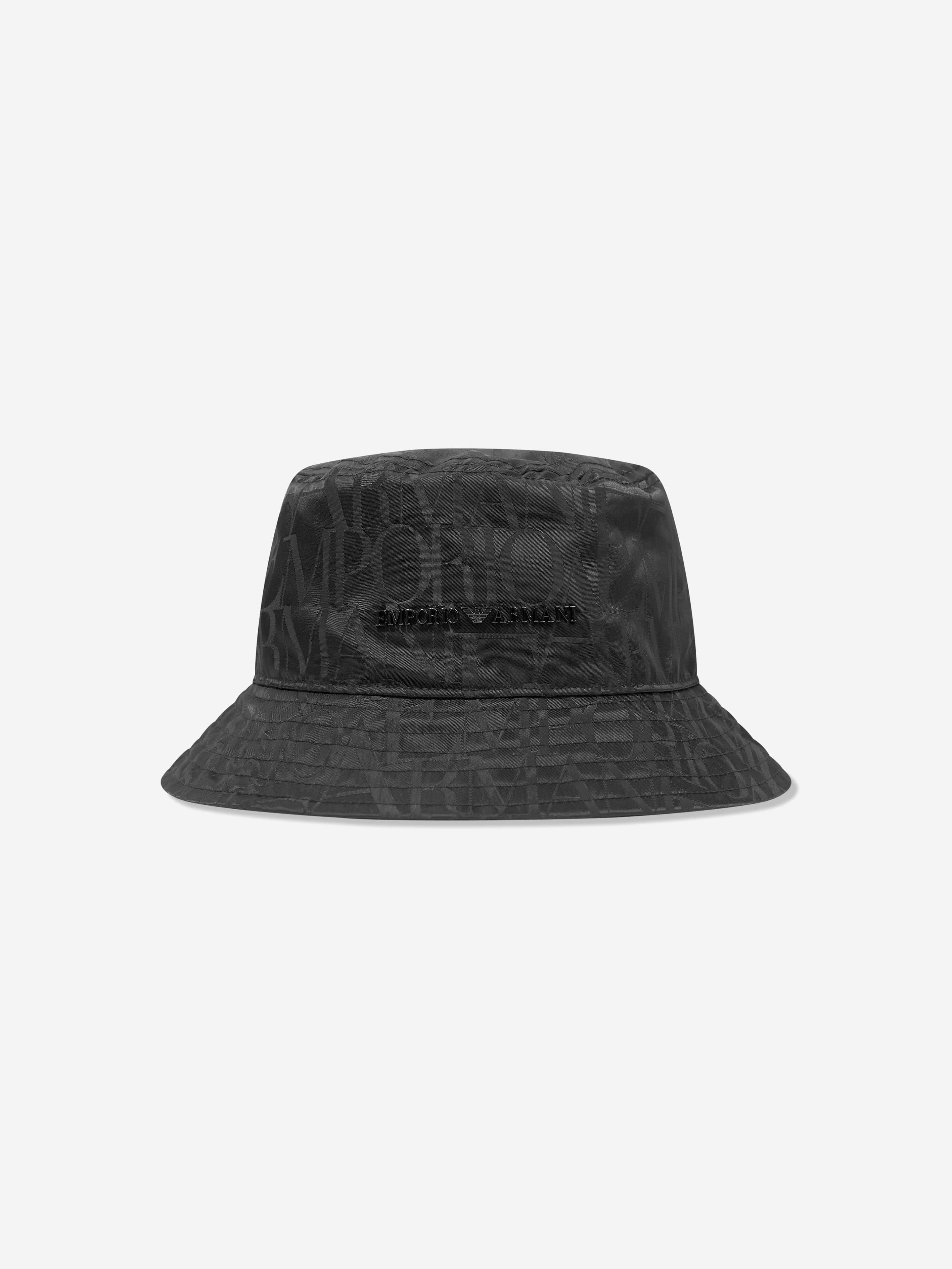 Emporio Armani Boys Logo Bucket Hat in Navy