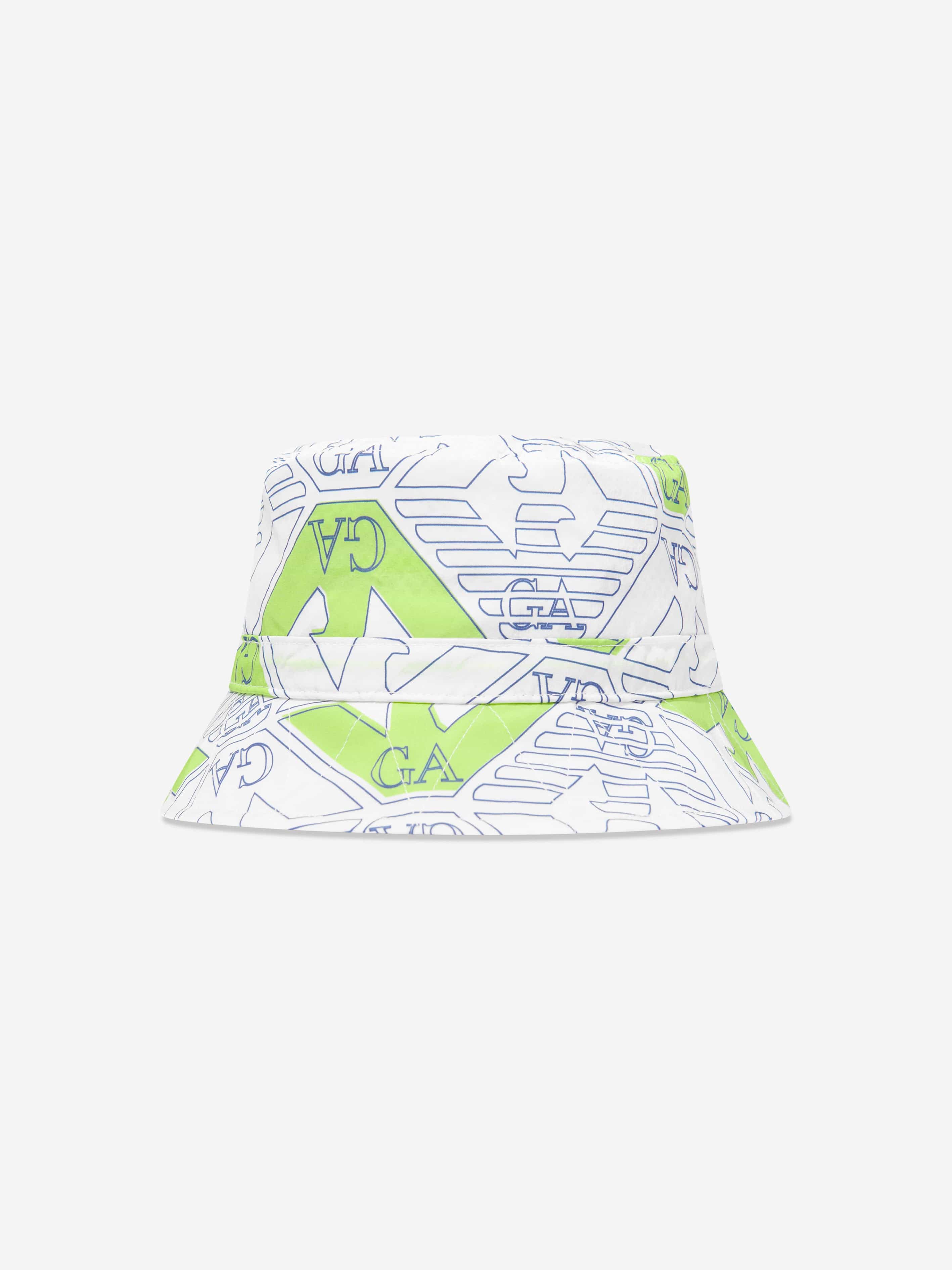 Emporio Armani Boys Logo Bucket Hat in Multicolour