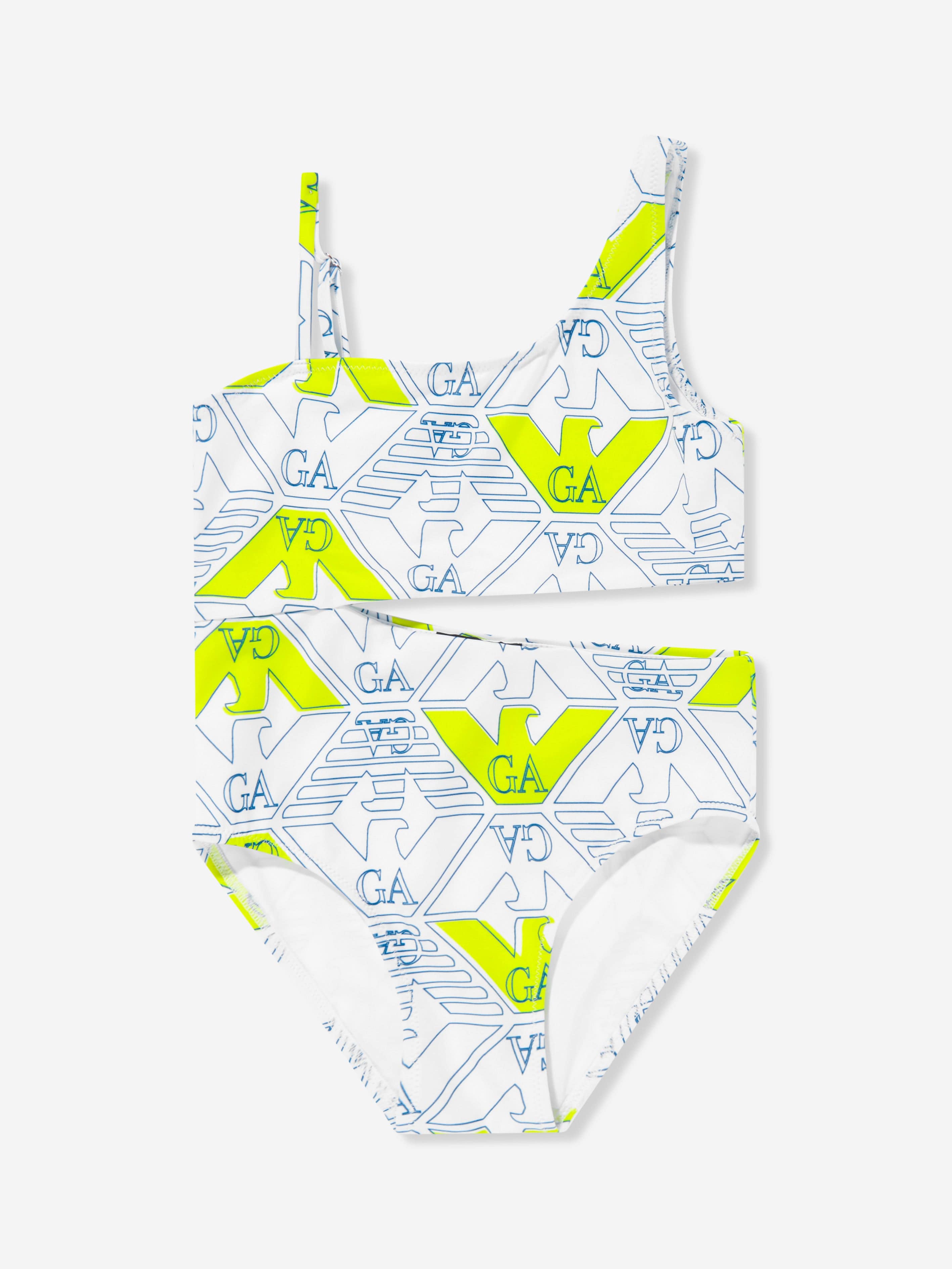 Emporio Armani Girls Eagle Logo Bikini in Multicolour