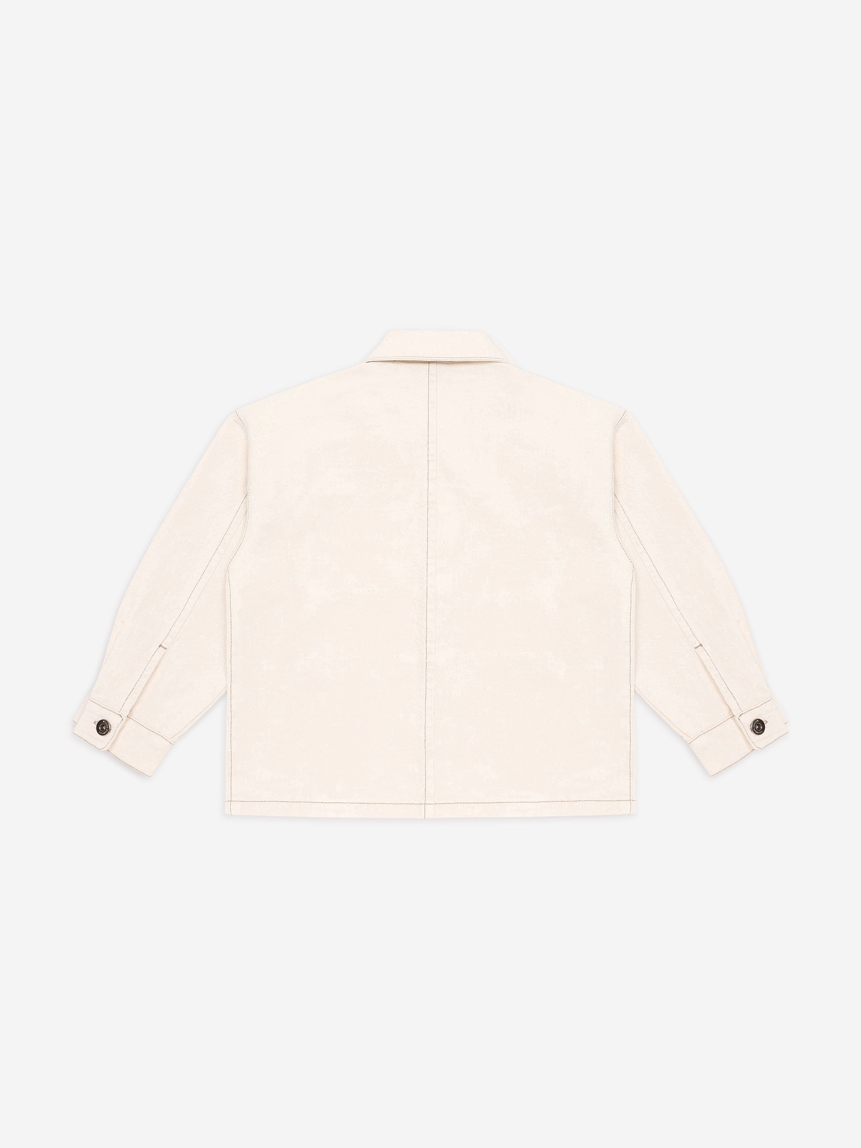 Emporio Armani Boys Cotton Jacket in Beige