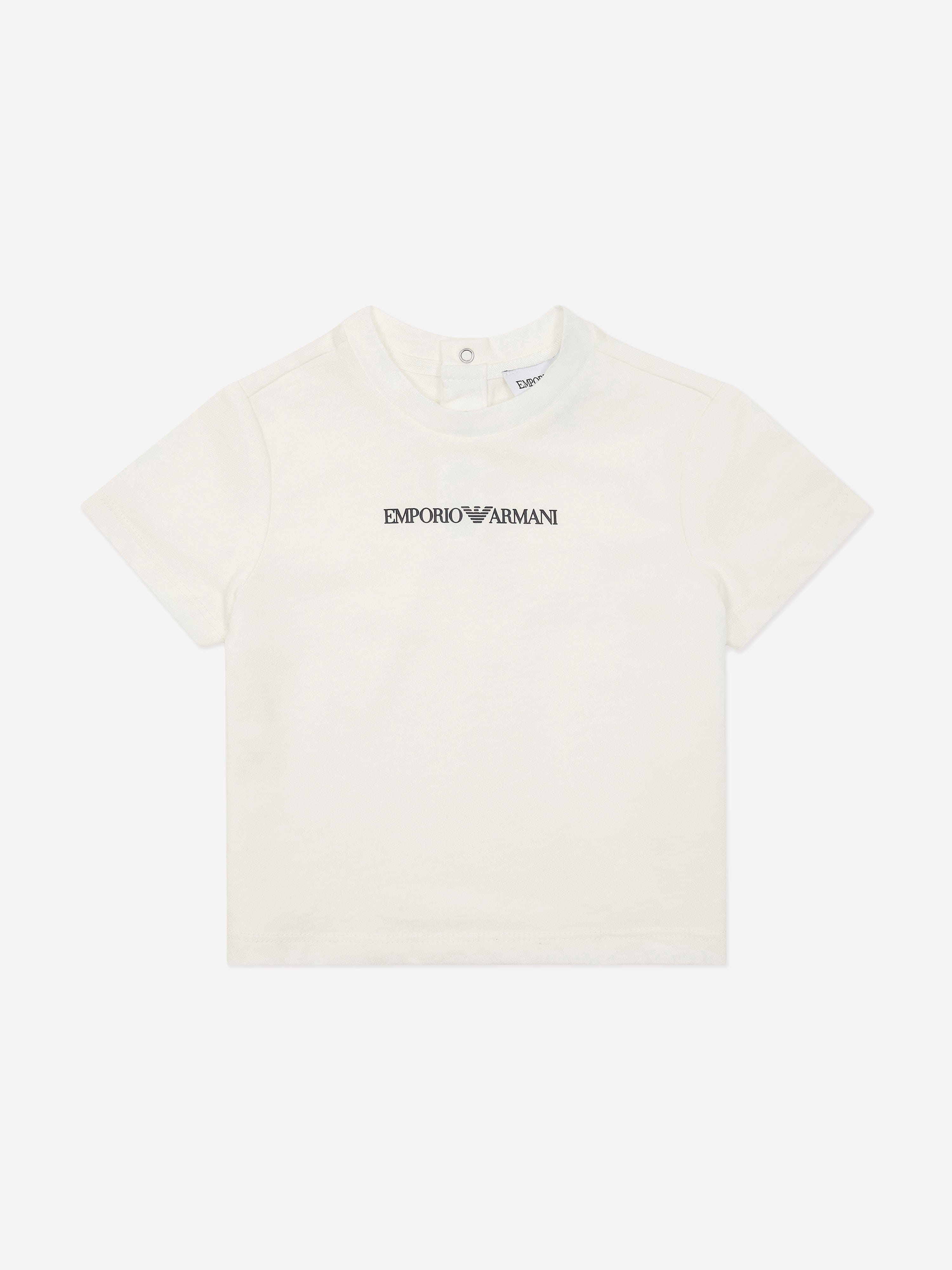 Emporio Armani Baby Boys Essential T-Shirt in White