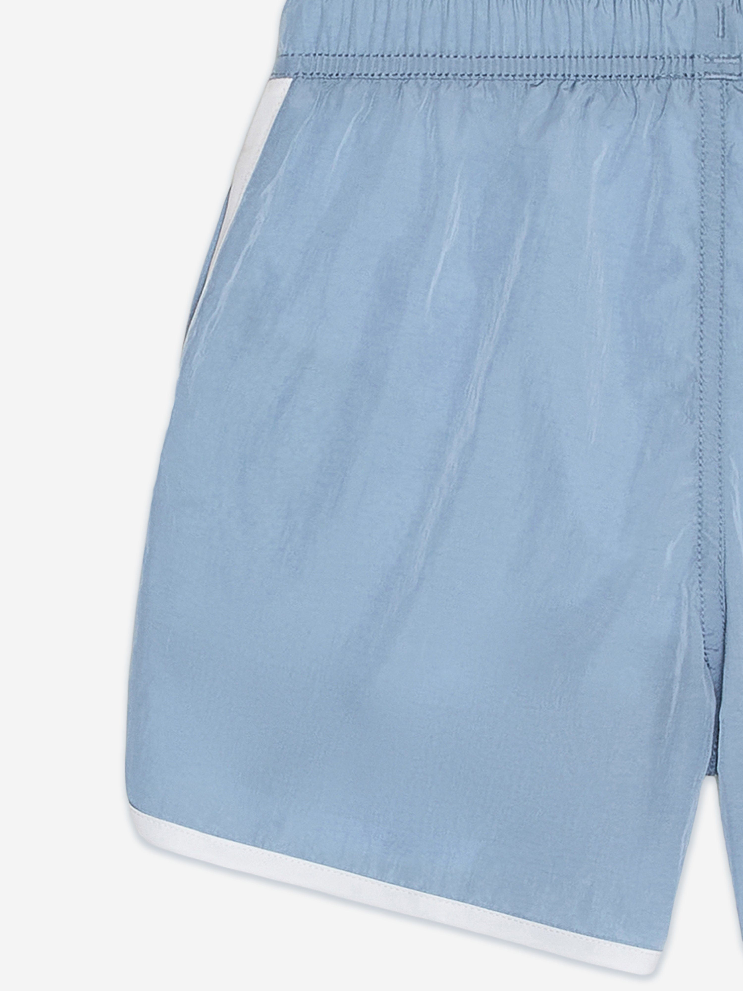 Emporio Armani Boys Logo Swim Shorts in Blue