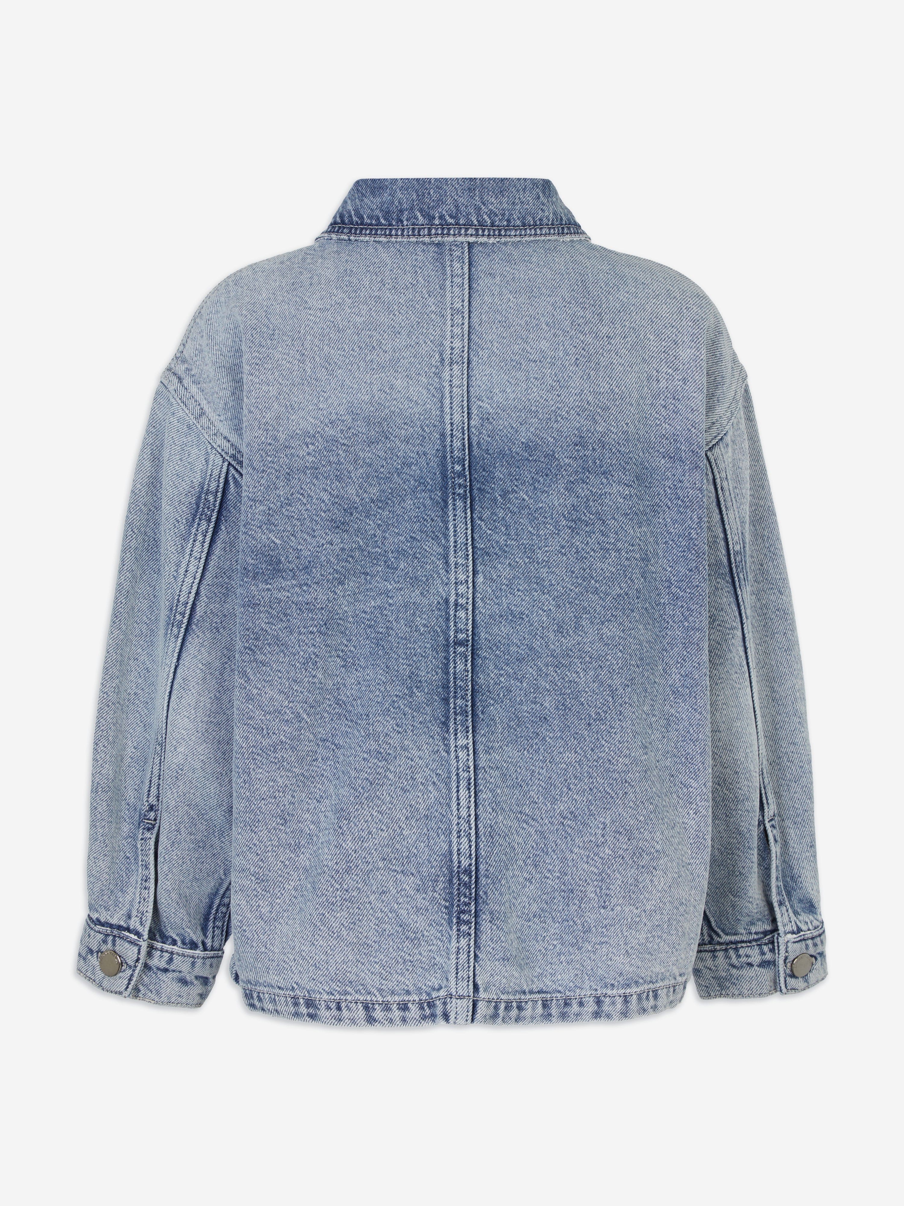 Emporio Armani Girls Denim Shirt Jacket in Blue