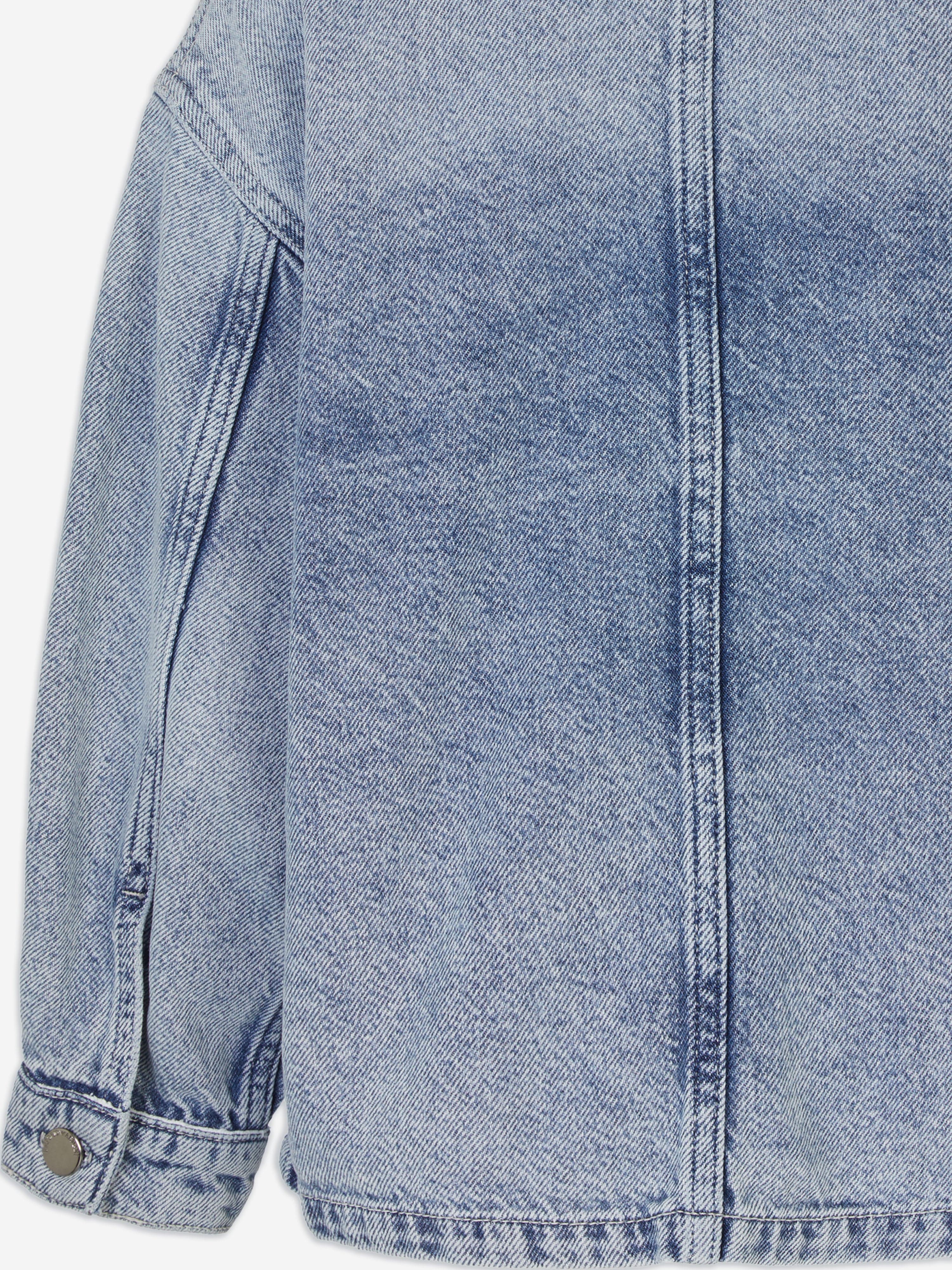 Emporio Armani Girls Denim Shirt Jacket in Blue