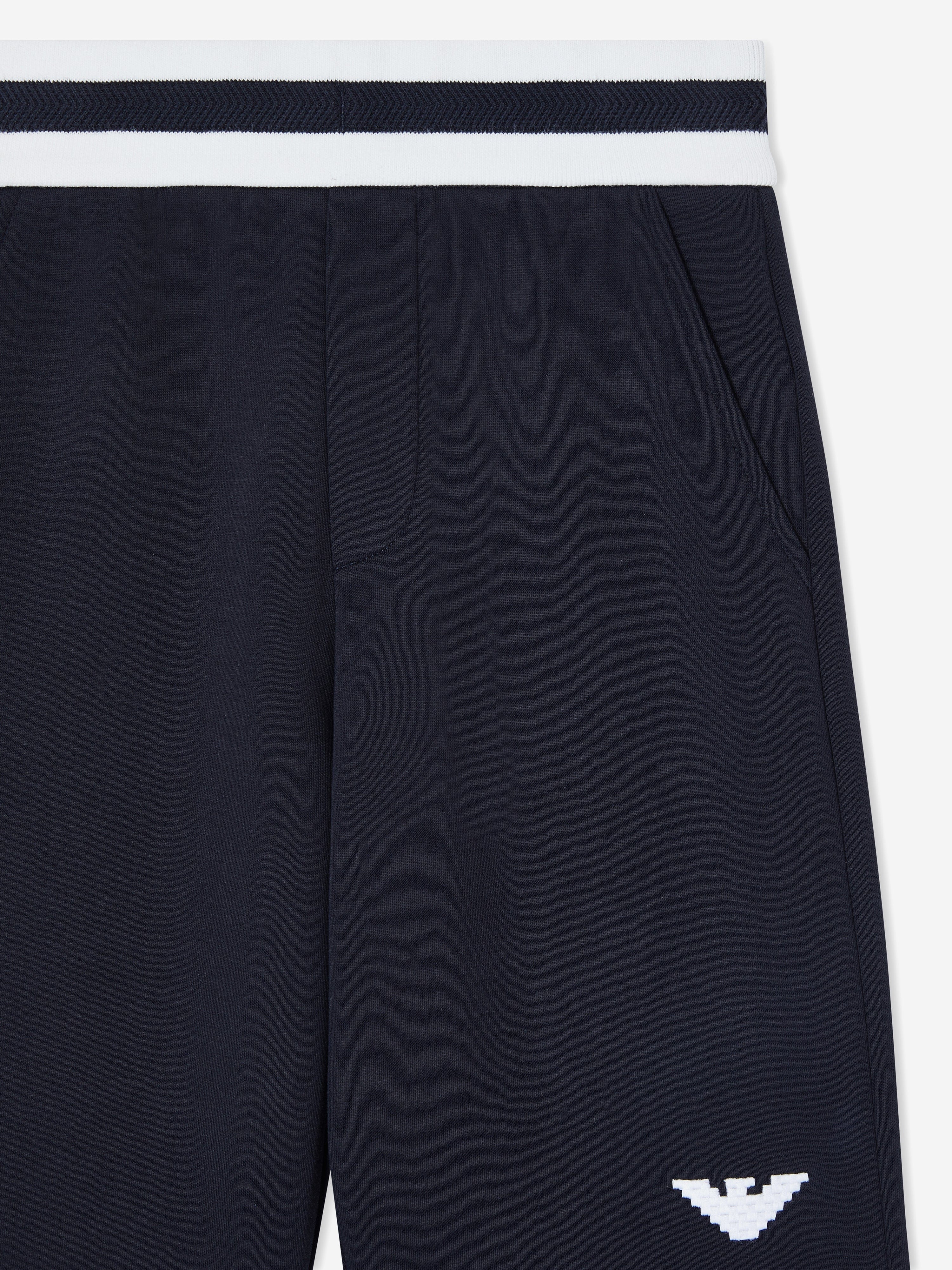 Emporio Armani Boys Lunar New Year Logo Shorts in Navy