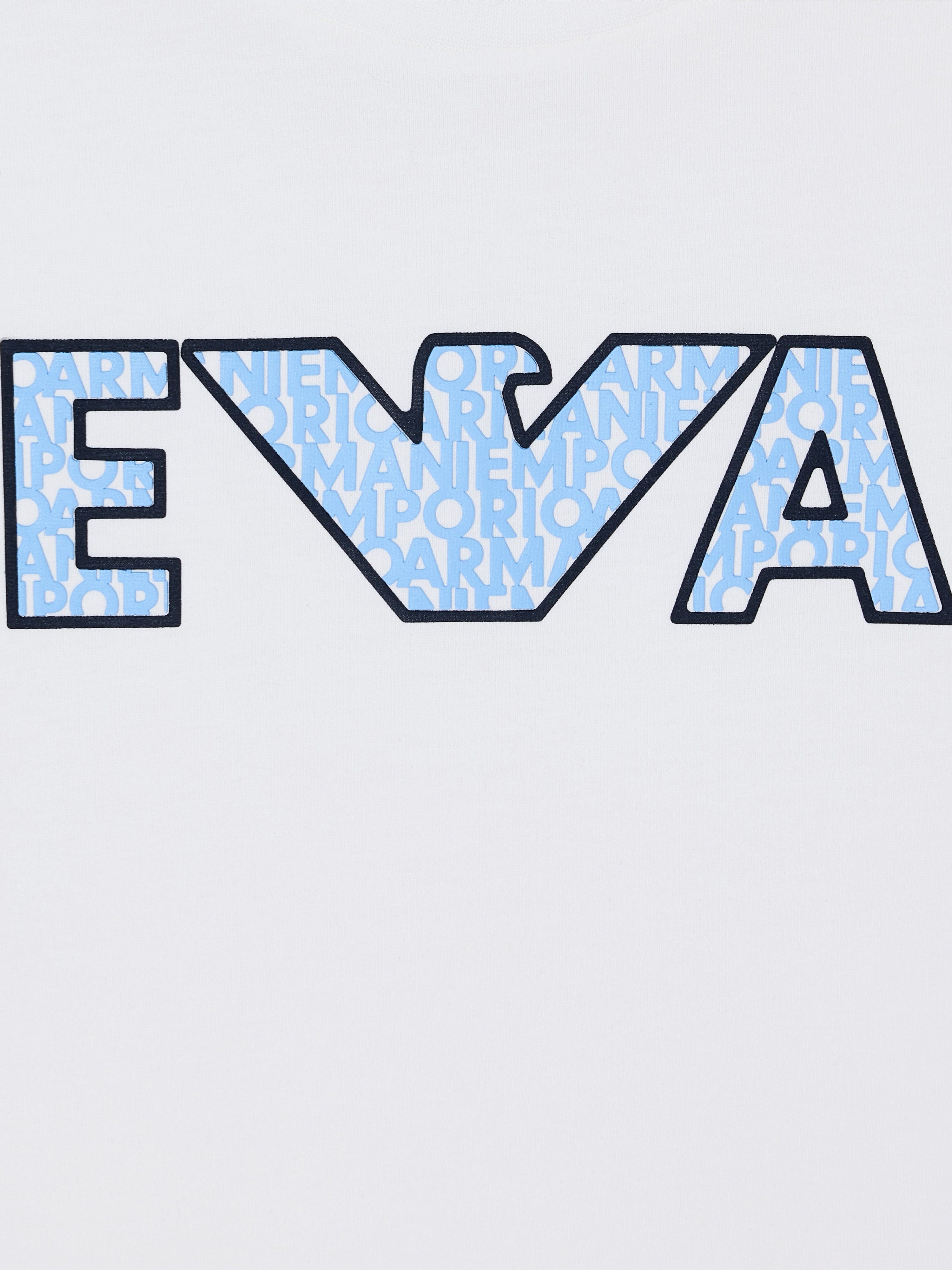 Emporio Armani Boys Logo T-Shirt in White
